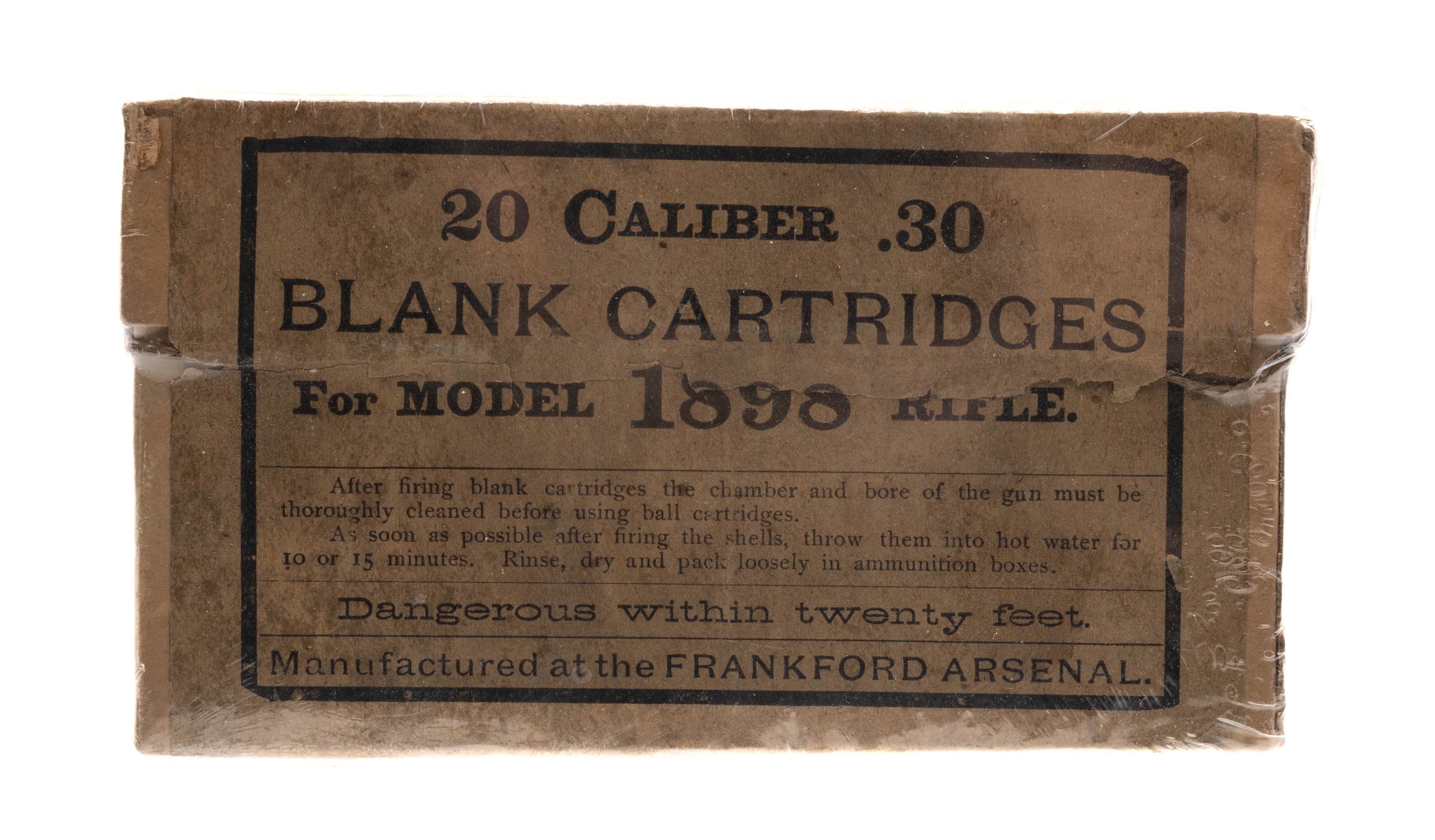 .30 Caliber Blank Cartridges For 30-40 Krag