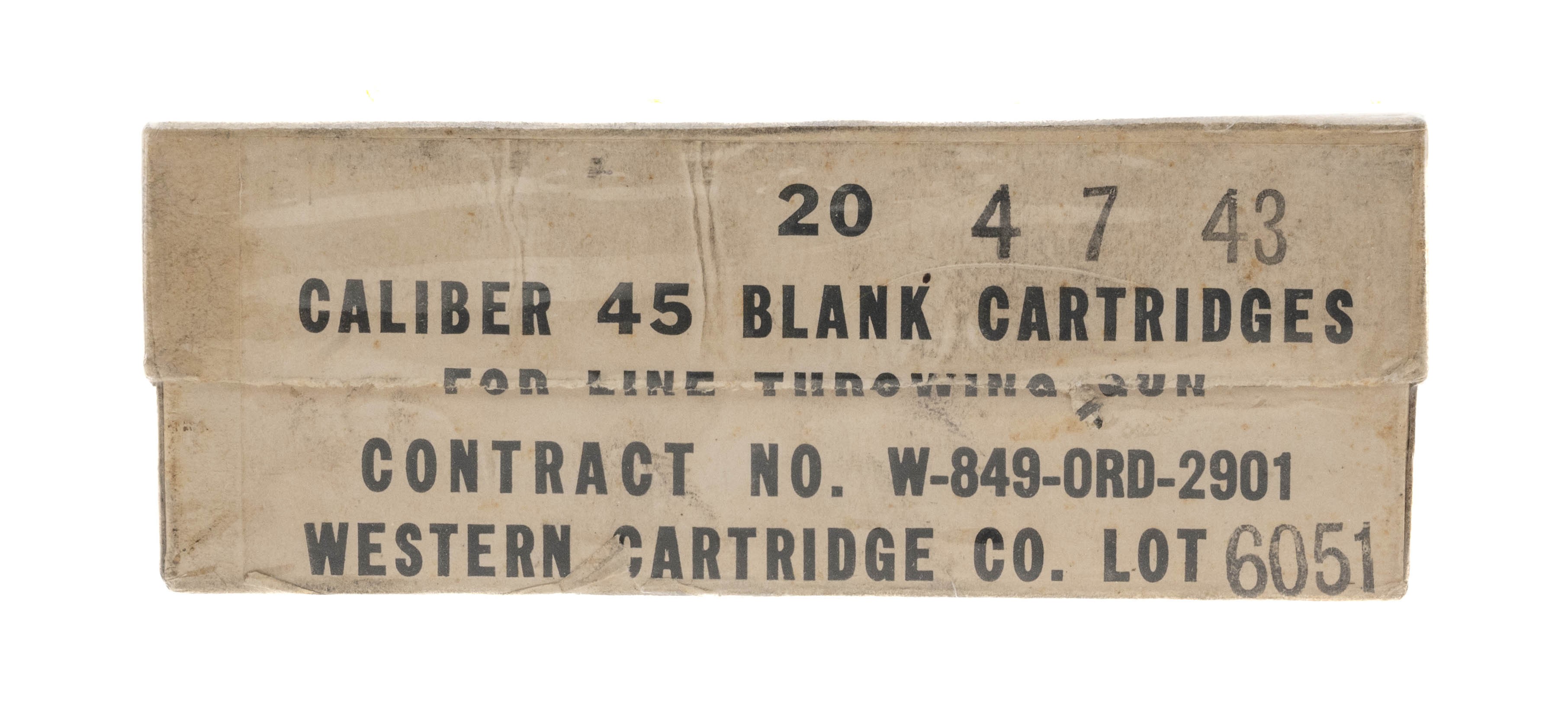 Caliber 45 Blank Cartridges