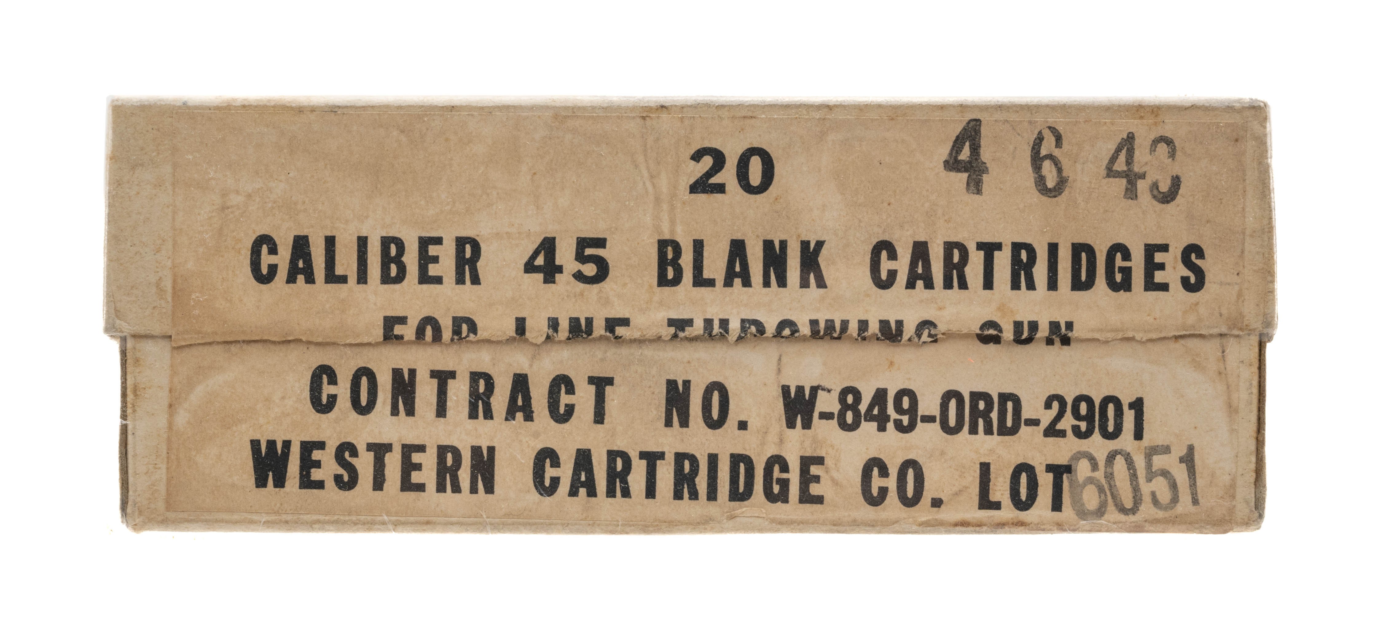 Caliber 45 BLANK Cartridges