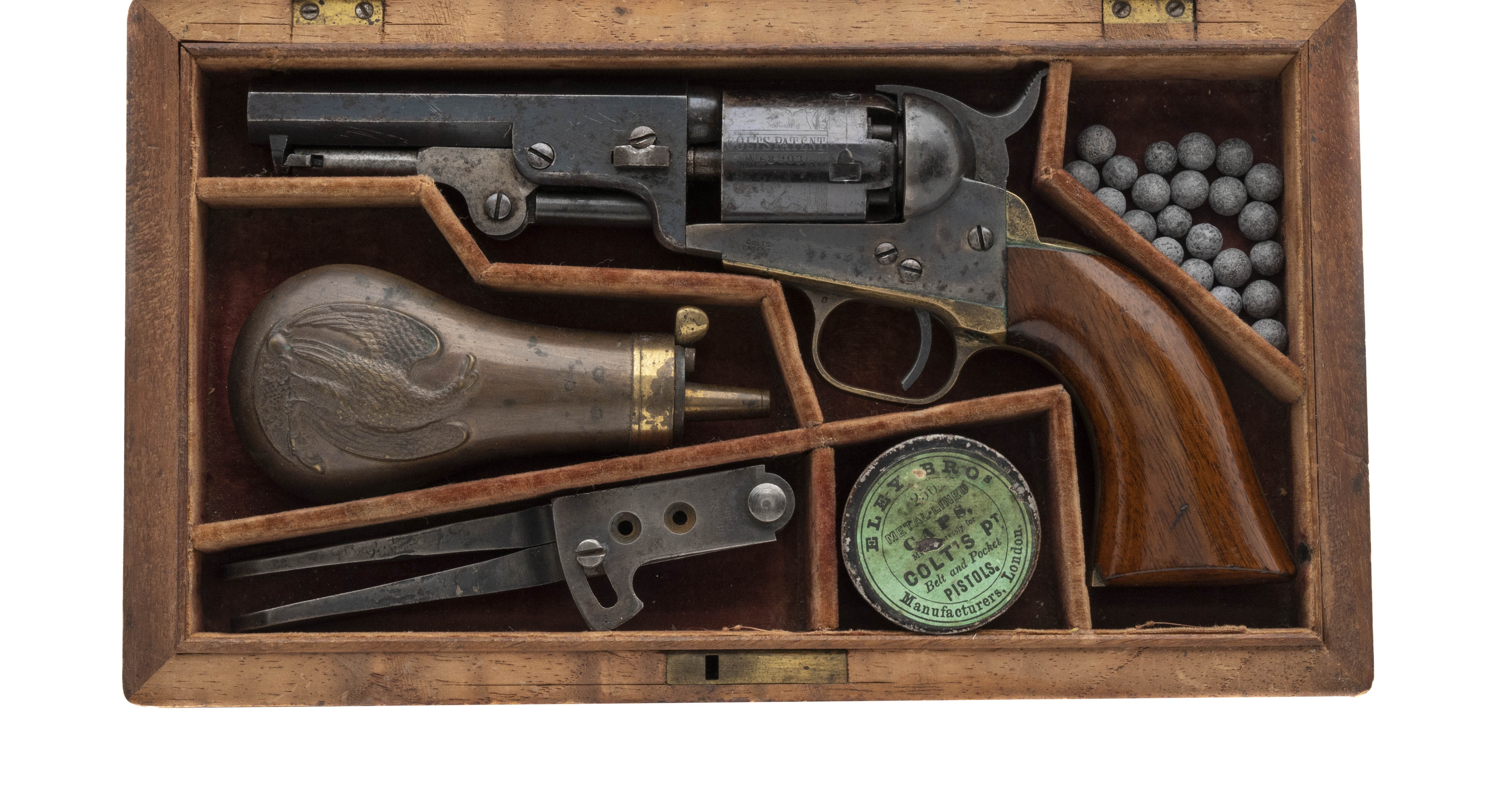 Cased Colt 1849 Pocket .31 Caliber Revolver (C5262)