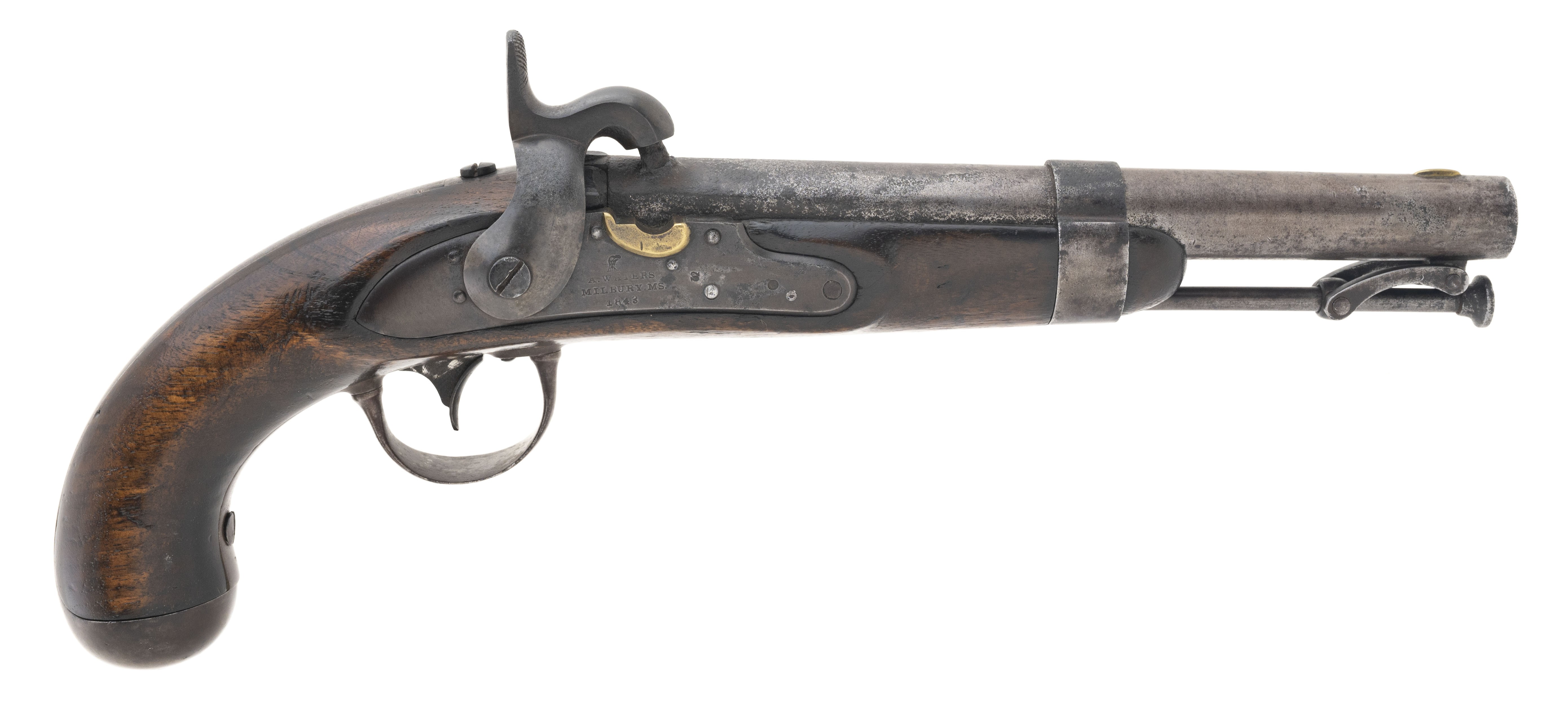 U.S. Model 1836 Flintlock Pistol Converted to Percussion (AH4681)