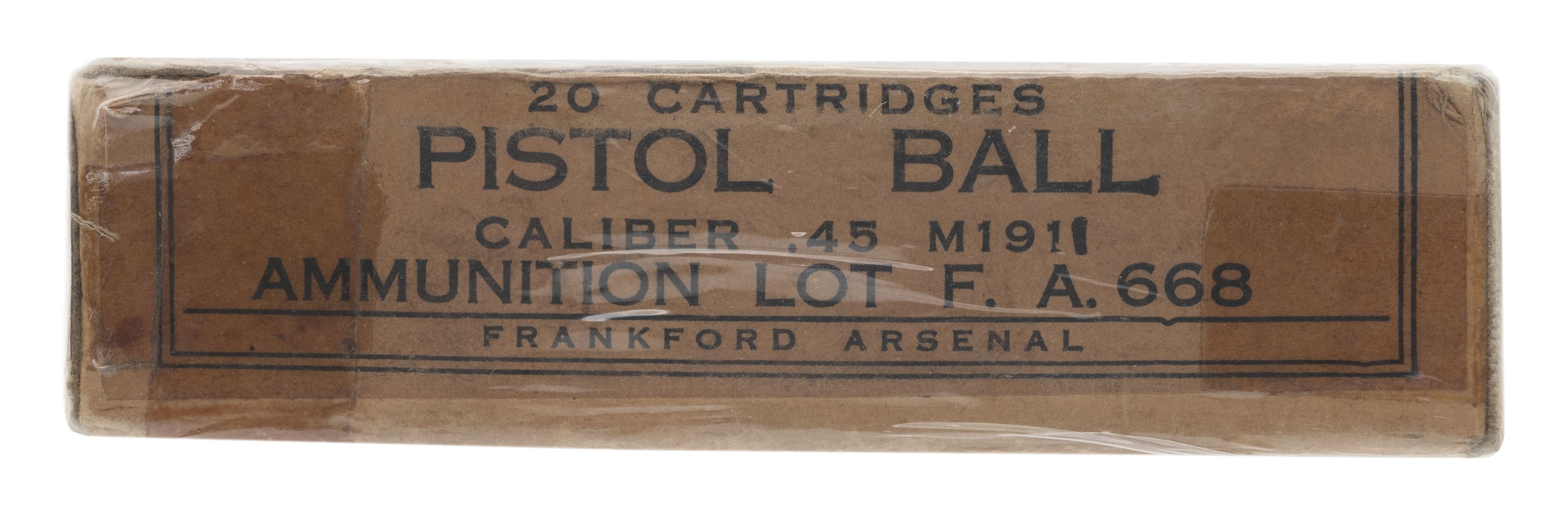 .45 Caliber M 1911 Pistol Ball Cartridges by Frankford Arsenal