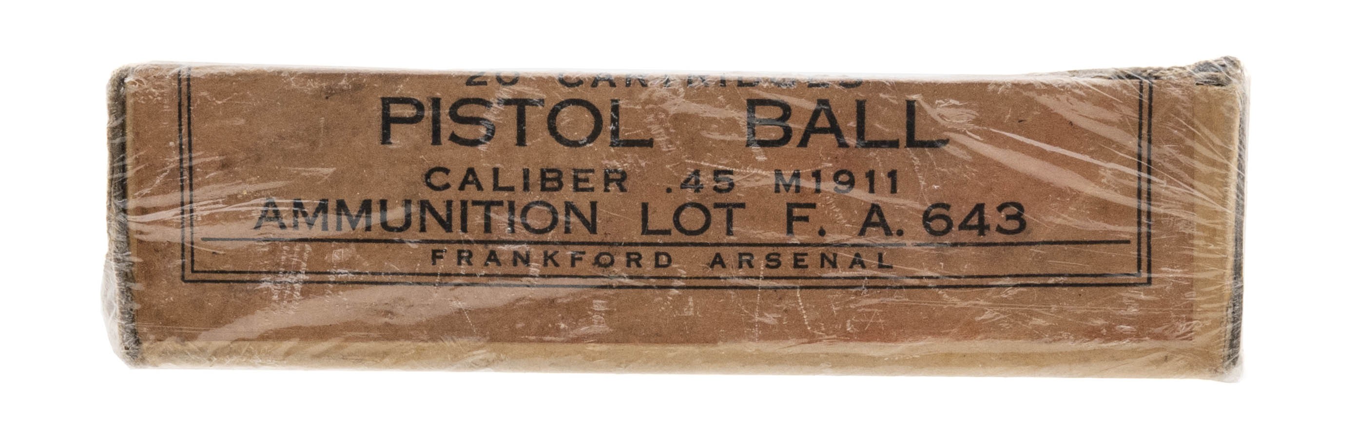 .45 Caliber Pistol Ball Cartridges for M 1911