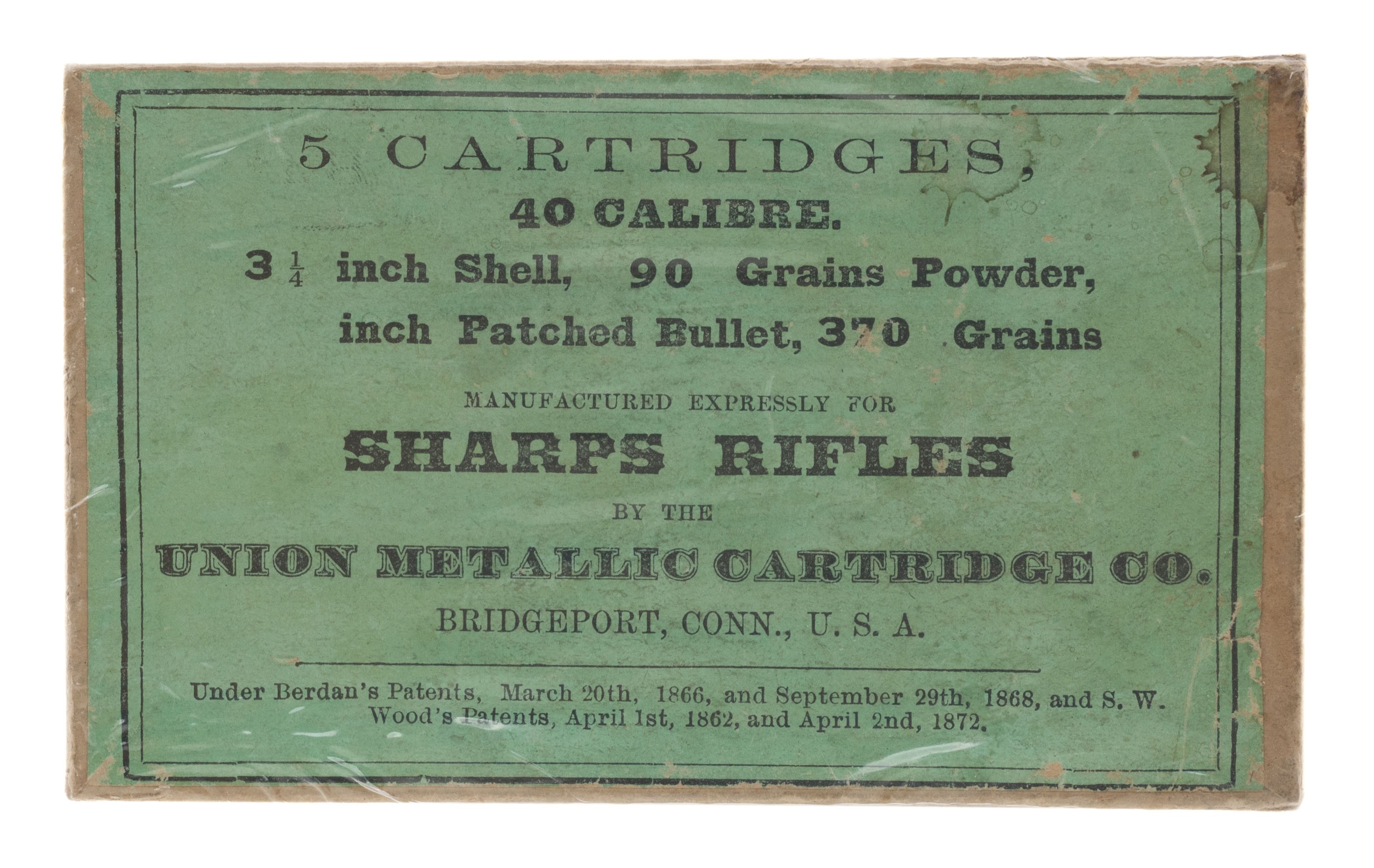 .40 Cal.Sharps Rifle Cartridges