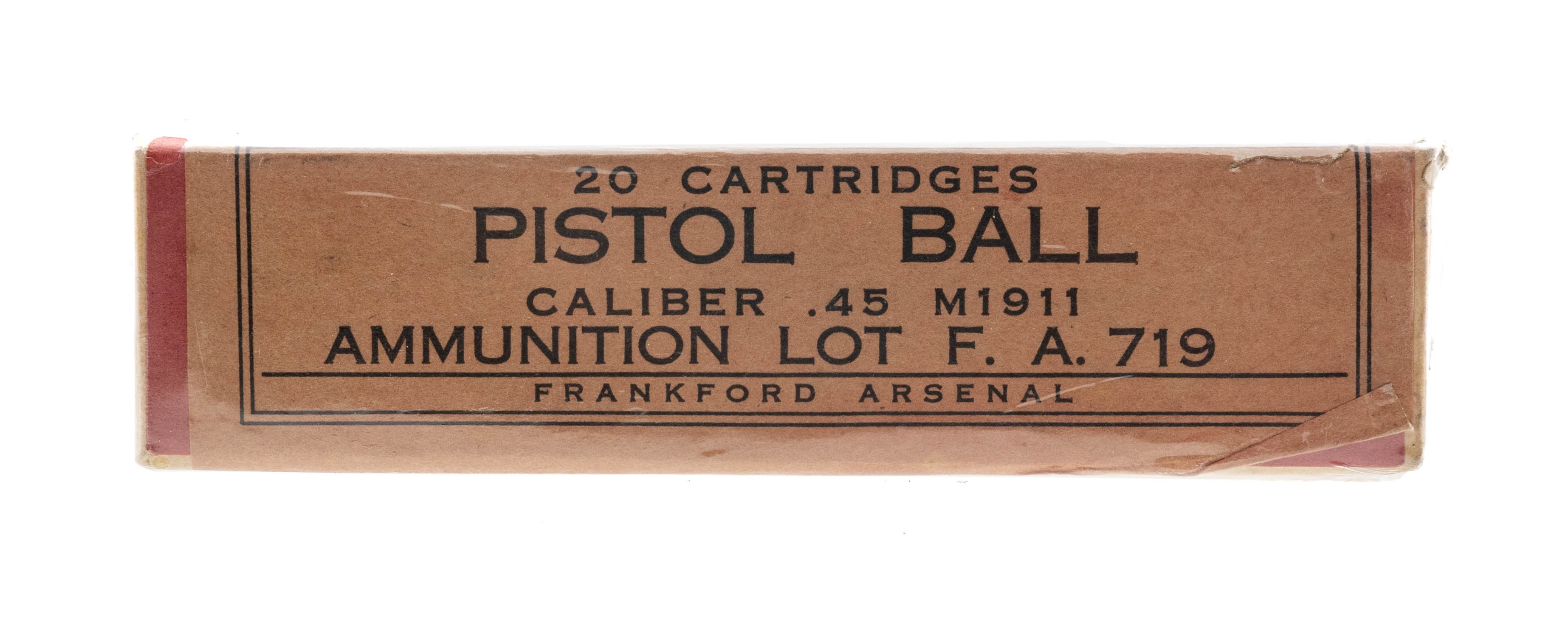 .45 Cal. Pistol Ball M1911