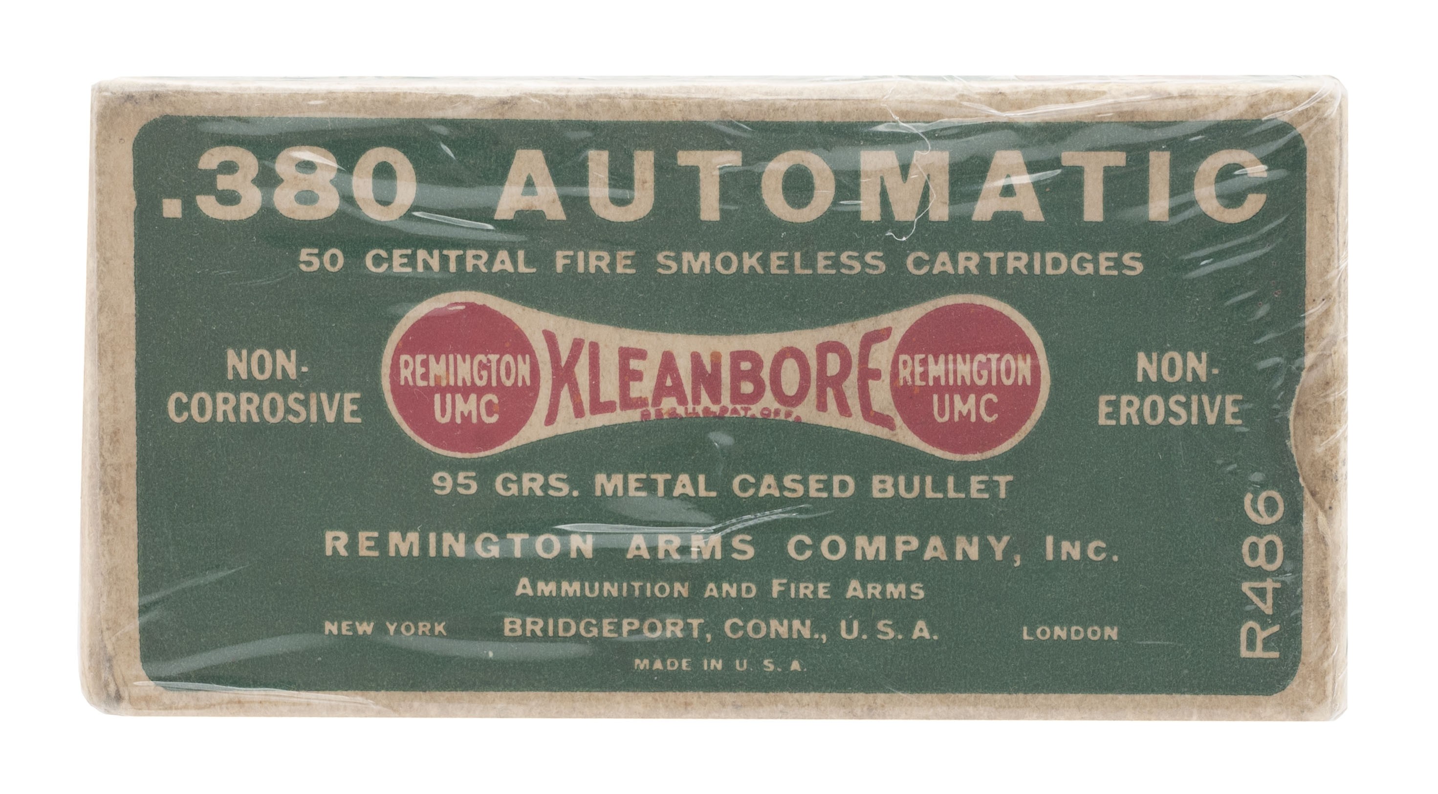 .380 Automatic CF Smokeless 95 grs, Metal Cased Bullet