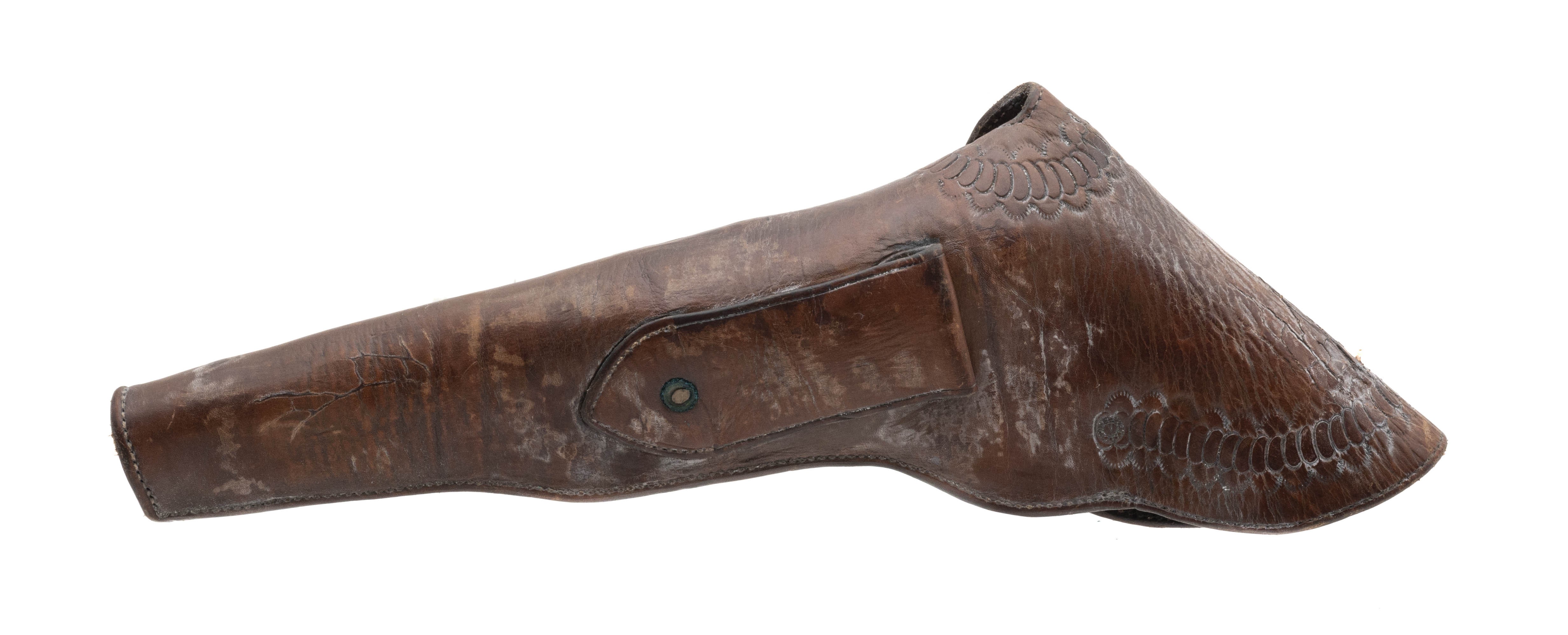 Carved Colt Dragoon Flap Holster by Mario Hanel (AC547)