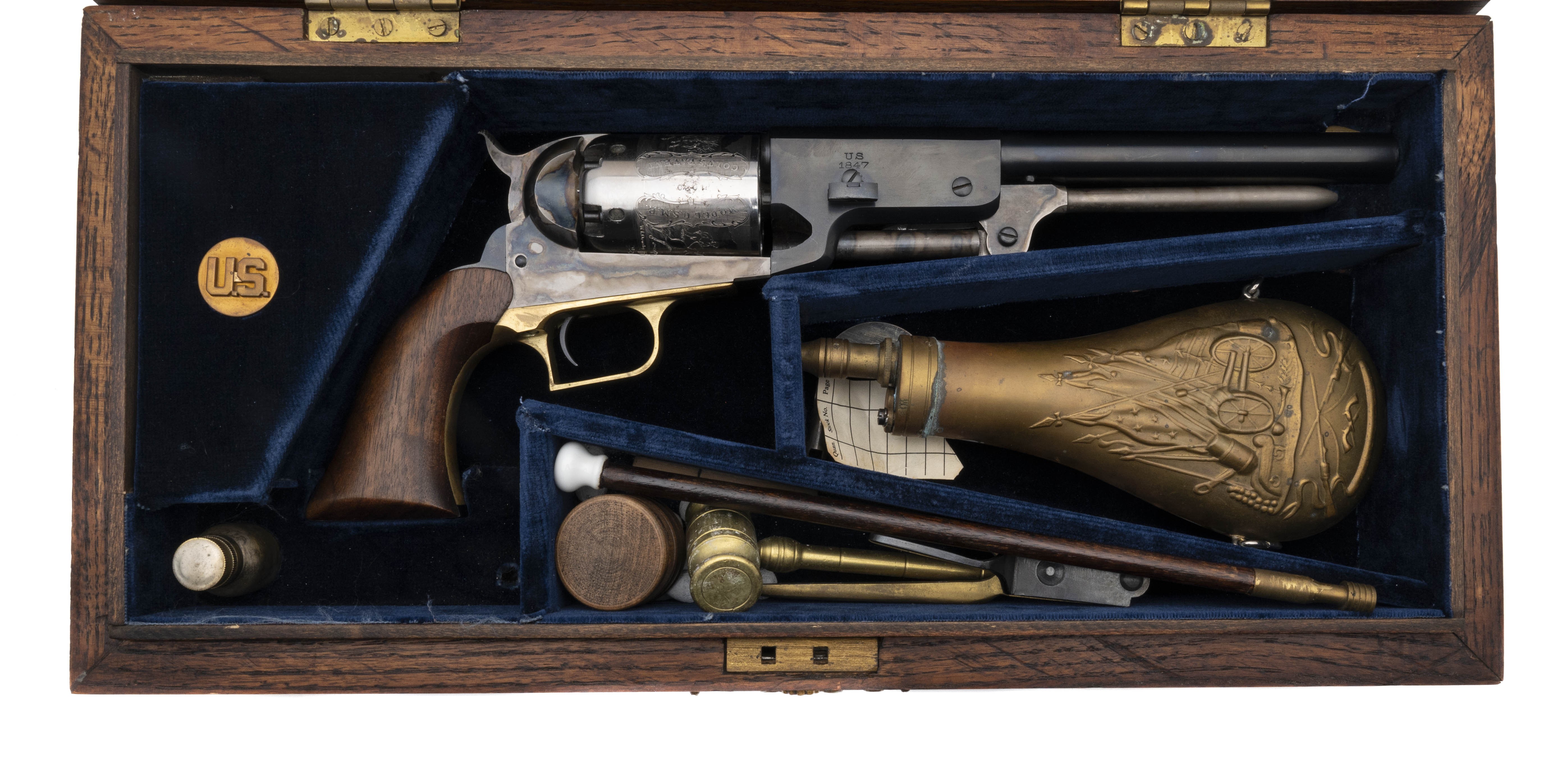 Replica Walker Black Powder Revolver Cased Set .44 cal (BP169)