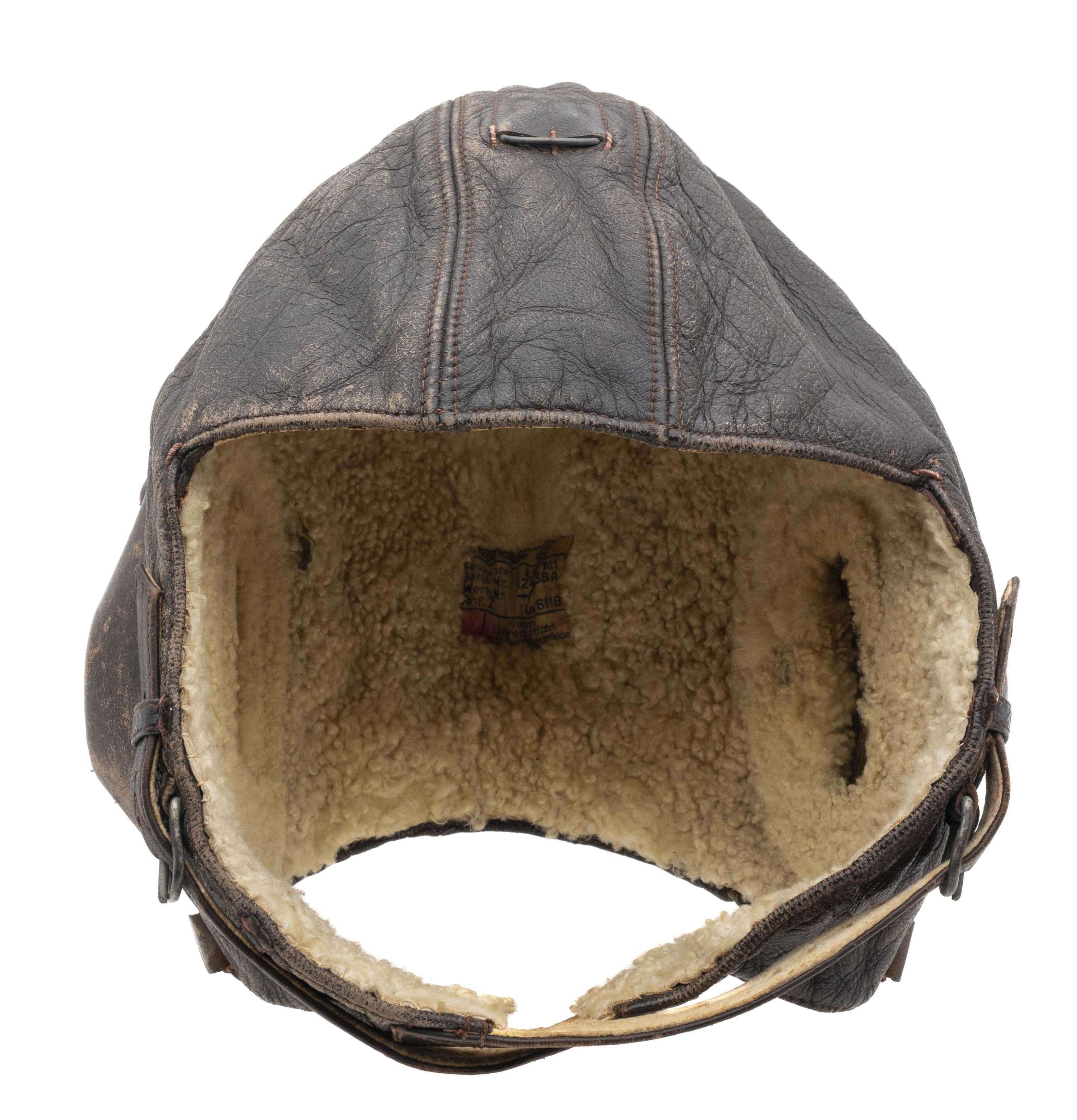 WWII German Luftwaffe Model LKPW101 flight helmet (MM3384)