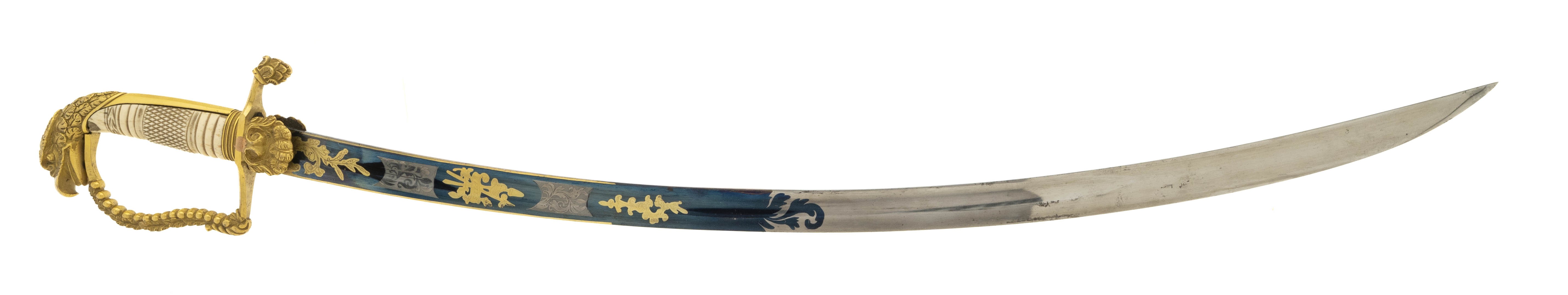 U.S. Eagle Head Artillery Officers Sword with scabbard (SW1792)