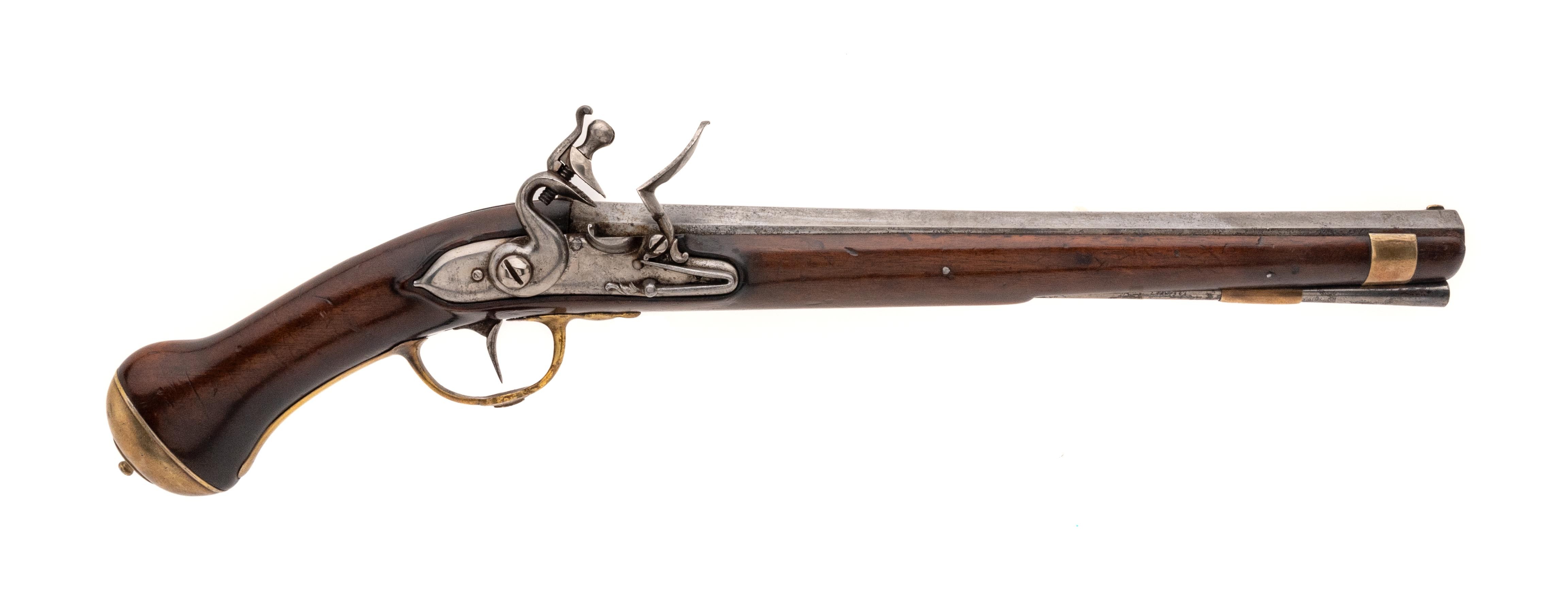 18th Century Dutch-Germanic style flintlock pistol .57 caliber (AH6129)