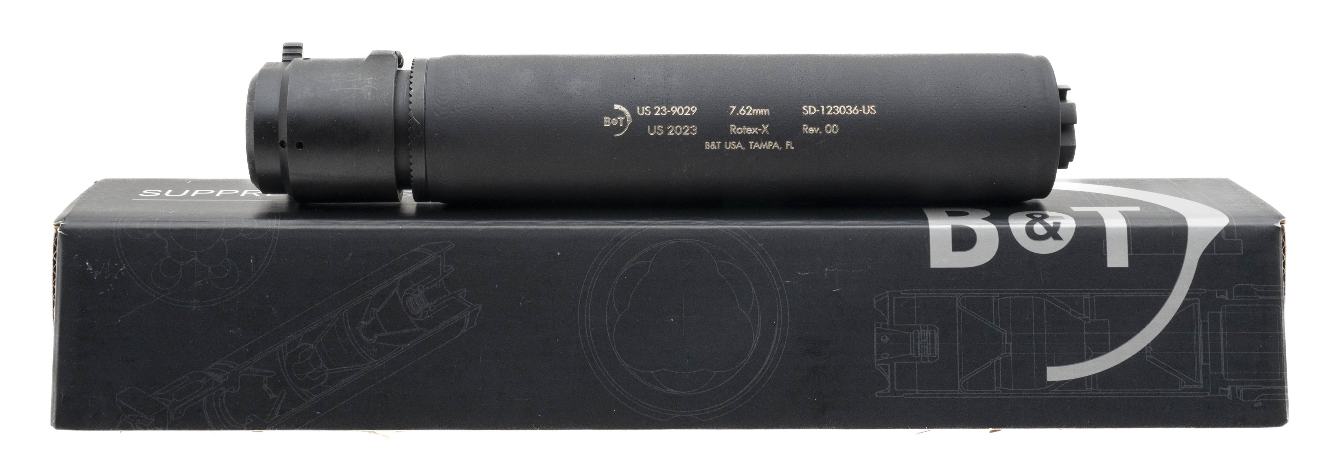 (SN: US23- 9028) B&T Rotex-X Compact 7.62 Suppressor (NGZ4234) NEW