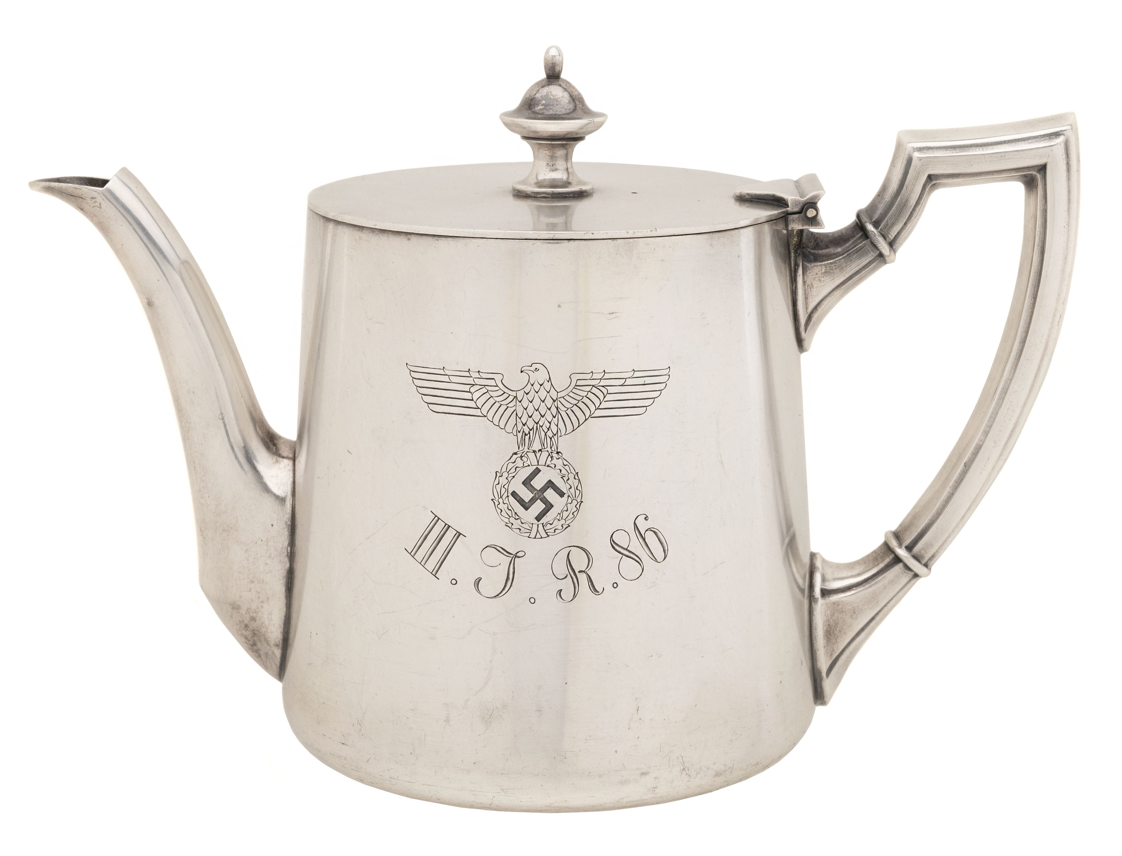 German WWII Wellener Silver Tea Pot (MIS3269)