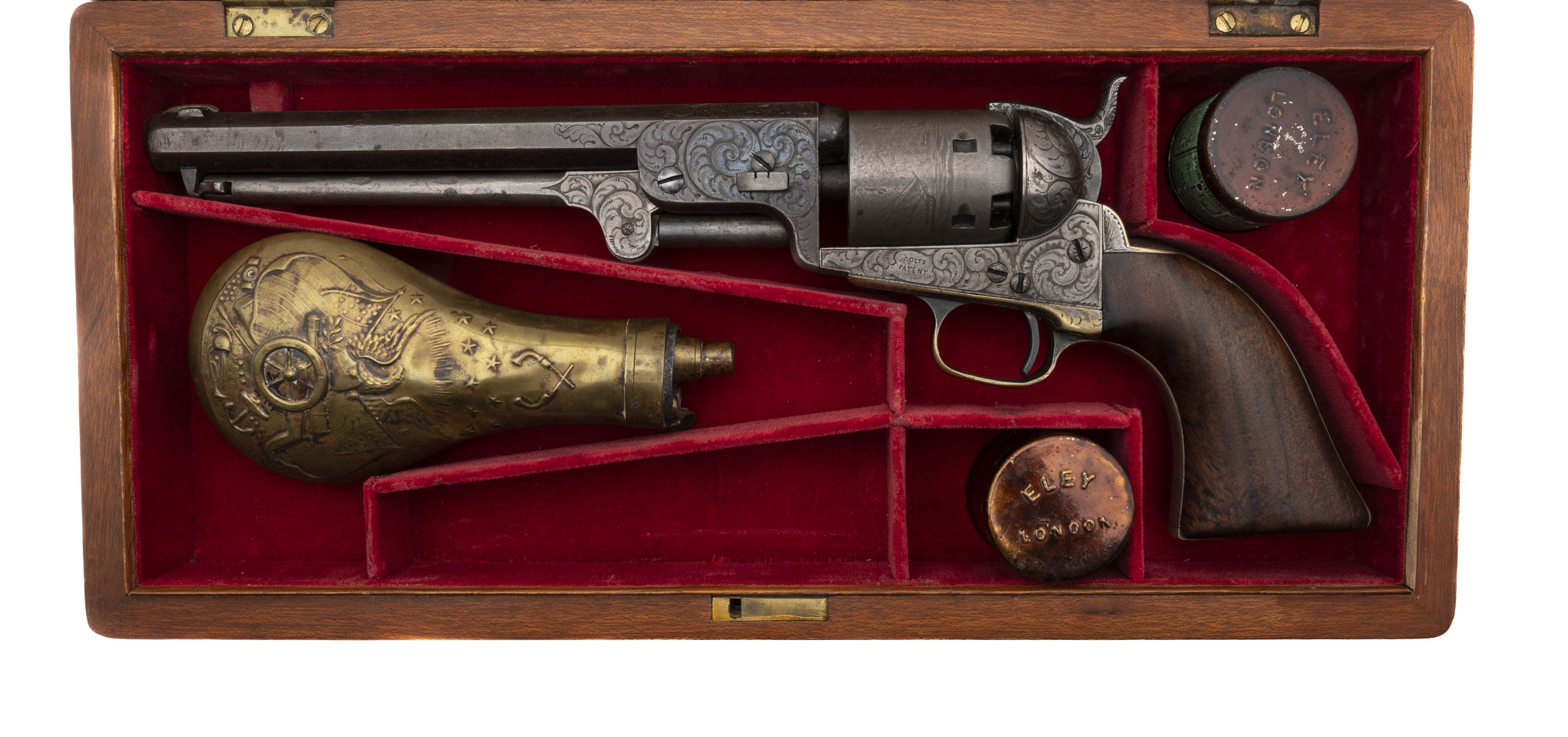 Beautiful Donut Scroll Factory Engraved Colt 1851 Navy .36 Caliber Revolver (C13359)