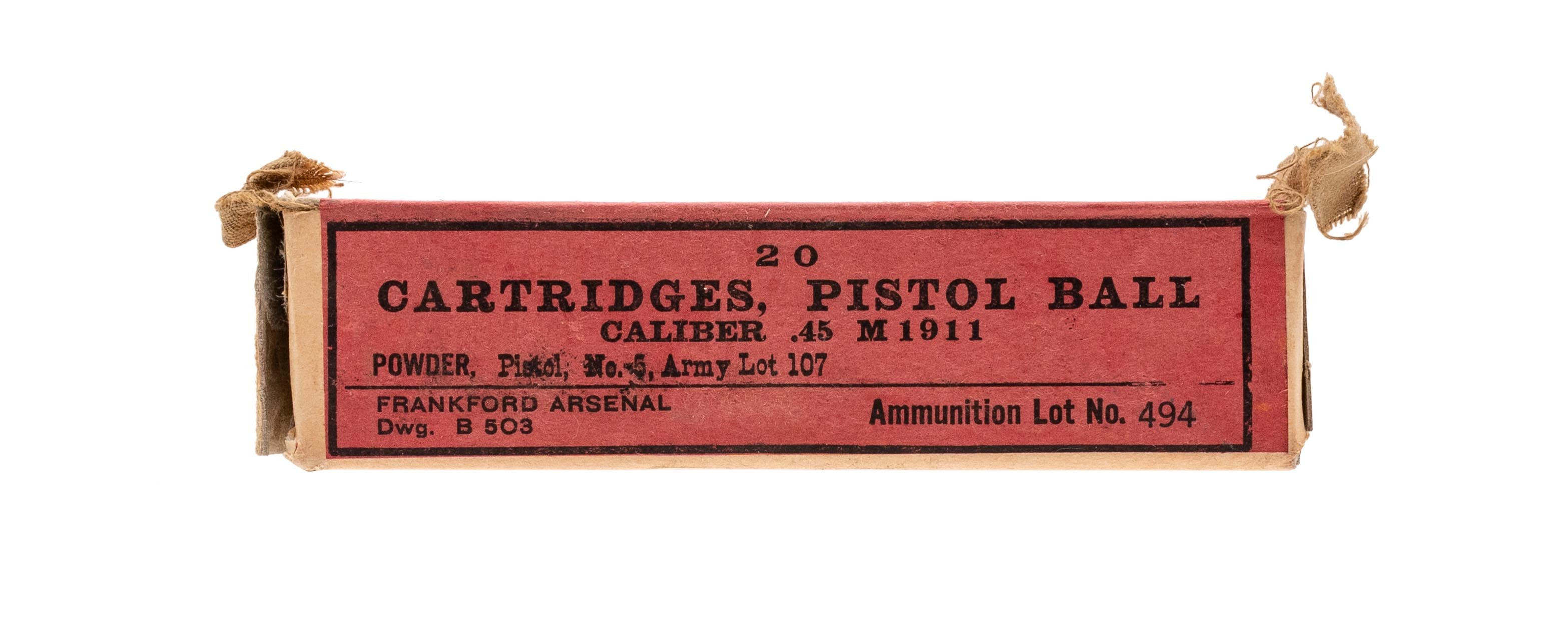 WWI Frankford Arsenal .45 ammo (AM1711)