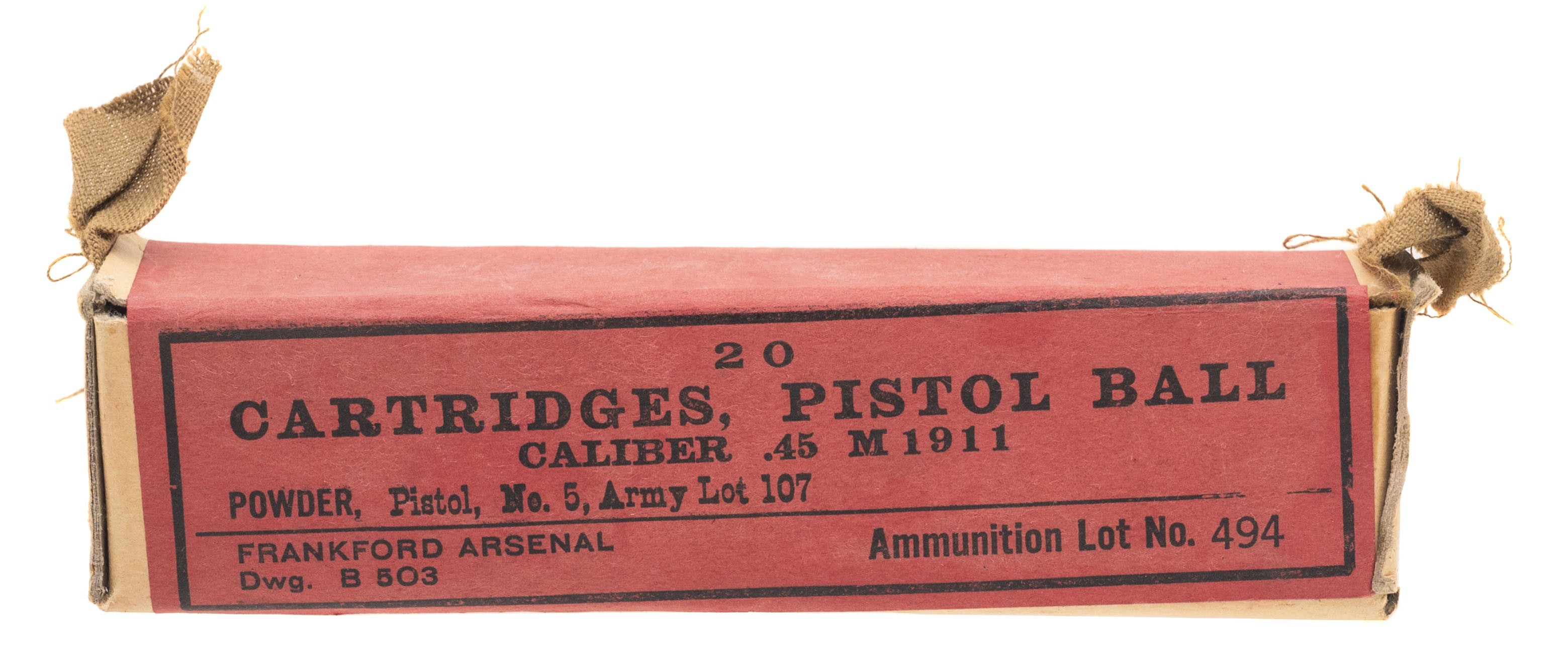 WWI Frankford Arsenal .45 ammo (AM1710)