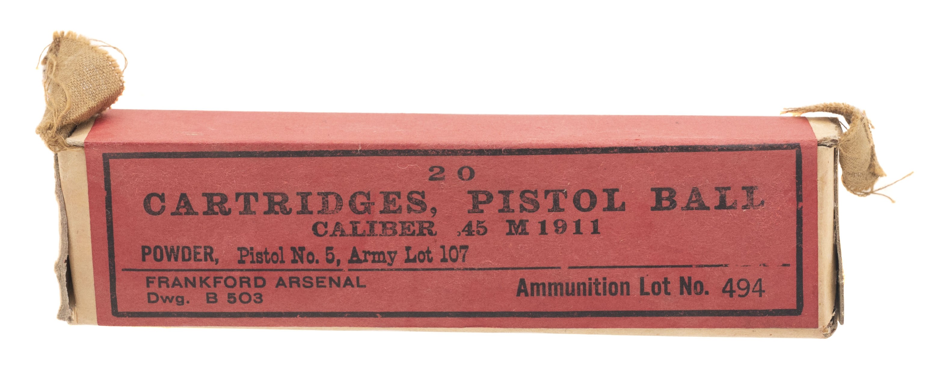 WWI Frankford Arsenal .45 ammo (AM1709)