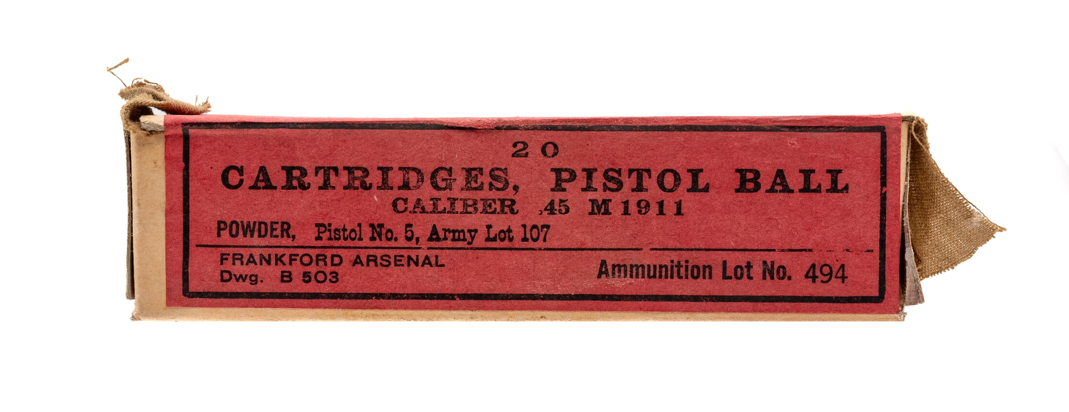 WWI Frankford Arsenal .45 ammo (AM1707)