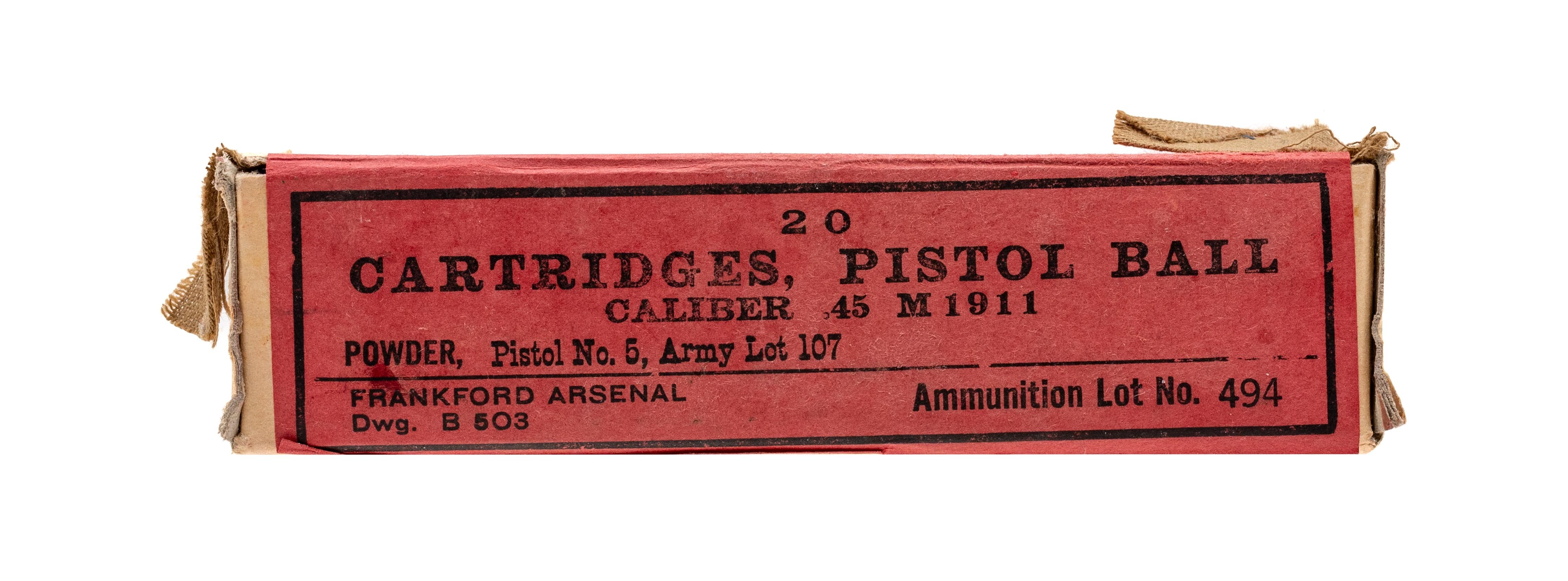 WWI Frankford Arsenal .45 ammo (AM1708)