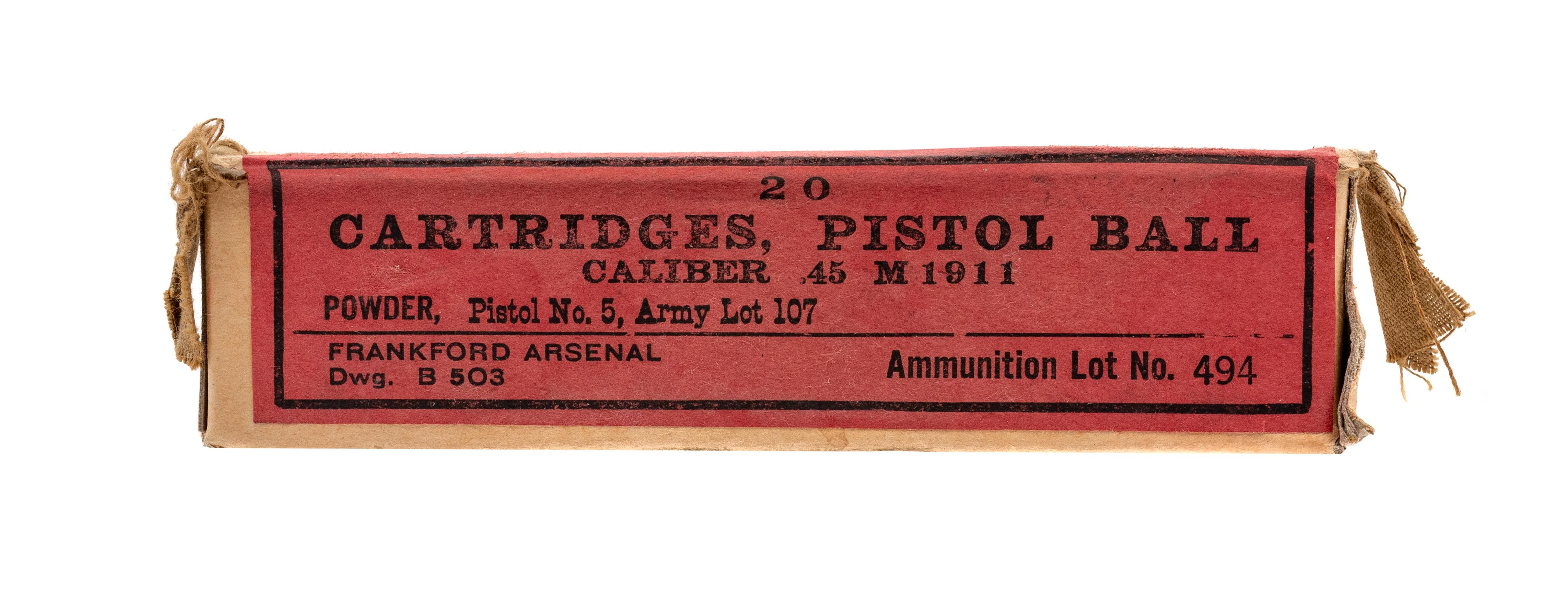 WWI Frankford Arsenal .45 ammo (AM1712)