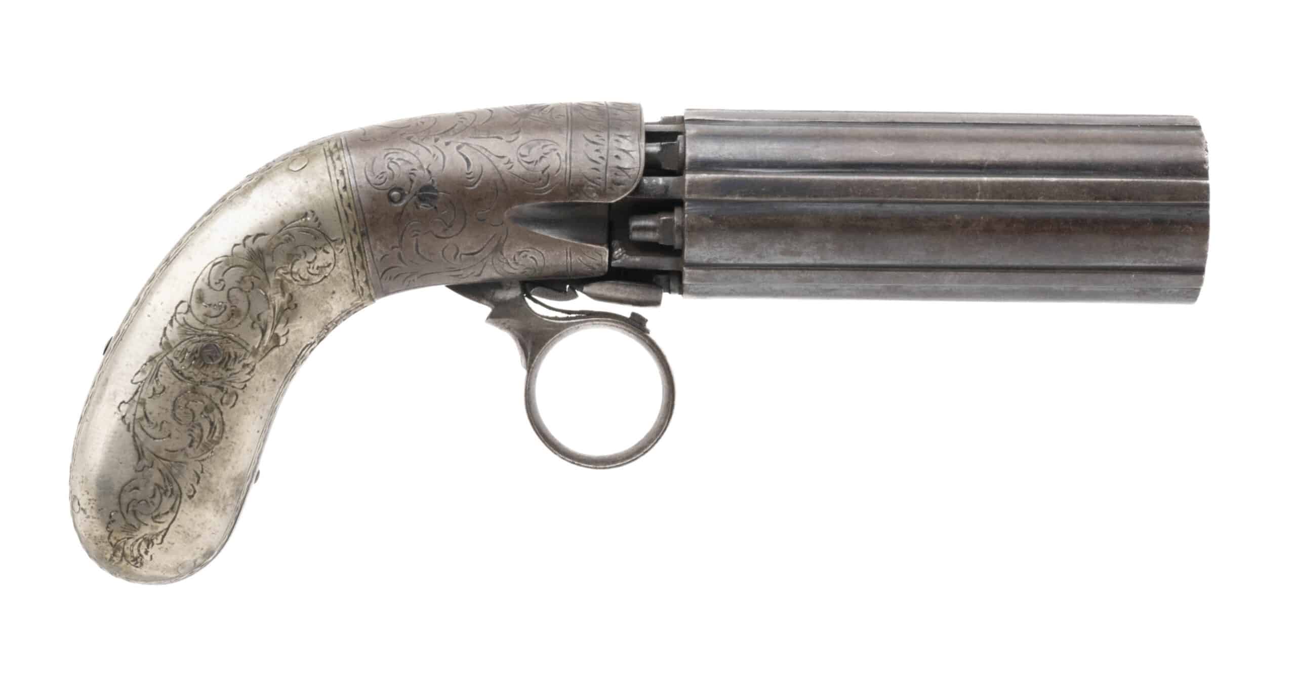 Unmarked Blunt and Symms Pepperbox Revolver. .31 Caliber (AH4255)