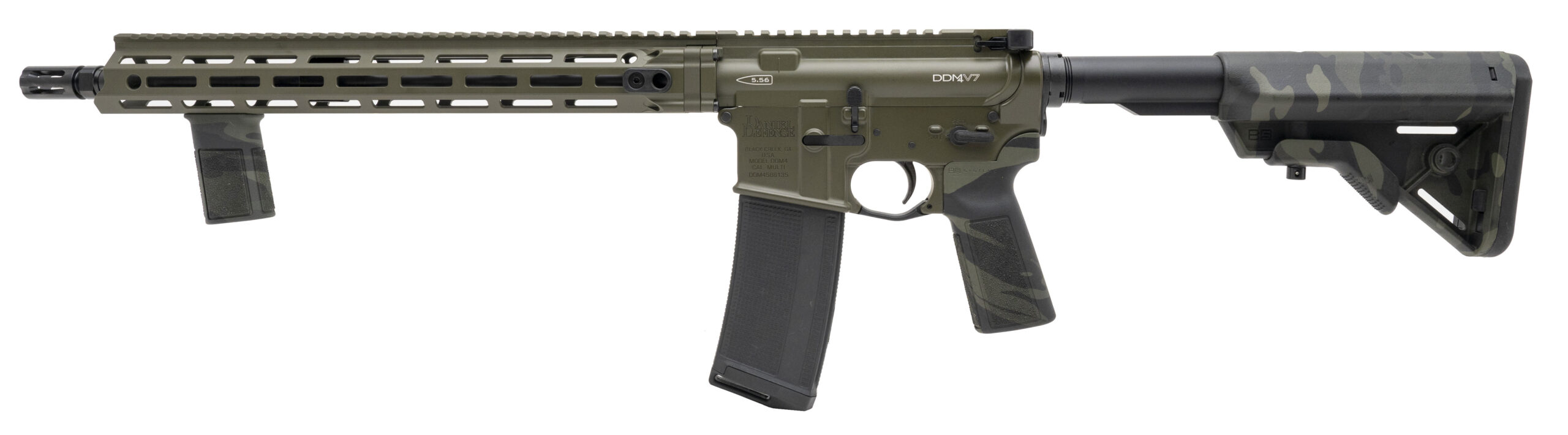 SN: DDM4601320) Daniel Defense DDM4V7 OD Green 
