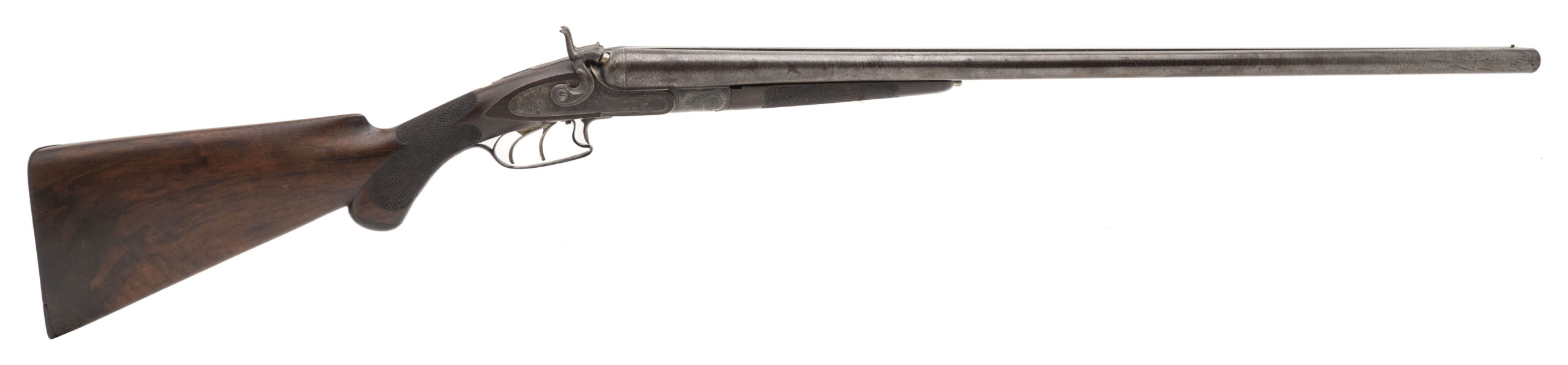 LANCASTER ARMS CO. SXS HAMMER GUN 10 GAUGE (AL7056)