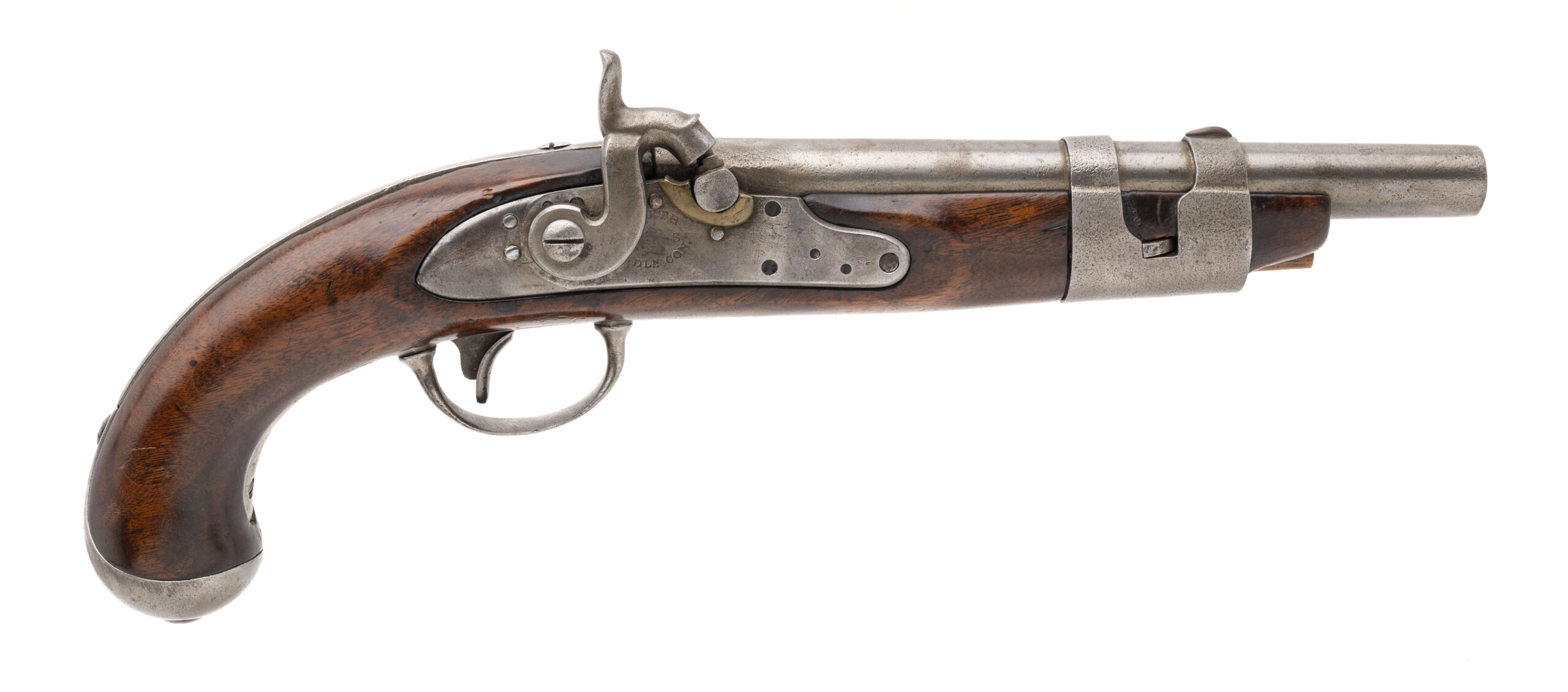 U.S. Model 1813 Flintlock Pistol Converted to Percussion .69 caliber (AH5211)