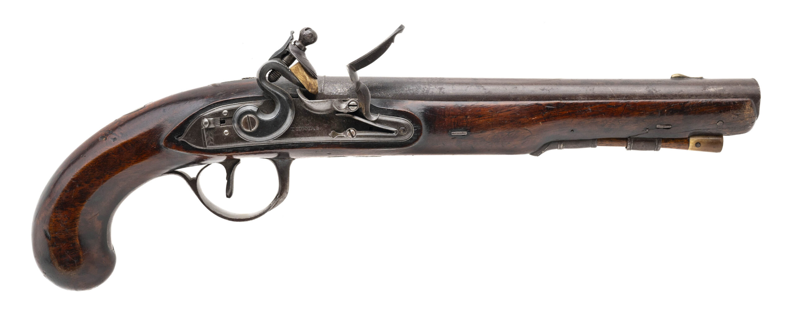 English Flintlock Trade Pistol by Thomas (AH8645)