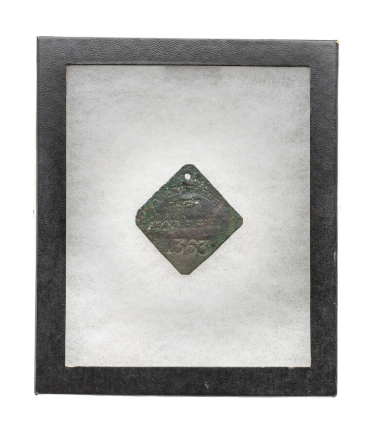 Charleston South Carolina Slave Badge