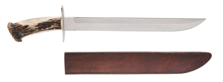 PAT Crawford Custom Stag Fighter 14.75” Blade W/SHEATH