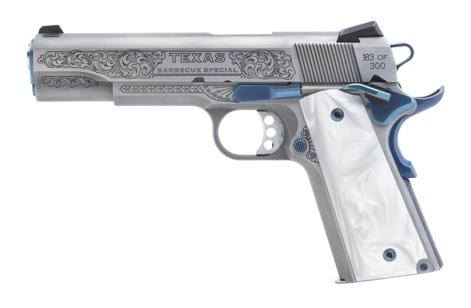 (SN: NM929468) CNC LTD Edition Texas Barbecue Special Springfield 1911 Pistol .45 ACP (NGZ5430) NEW