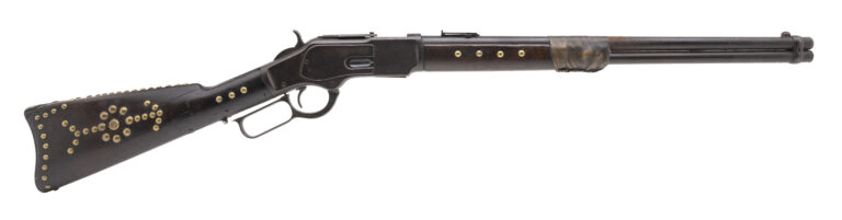 Indian Tacked Winchester 1873 Saddle Ring Carbine