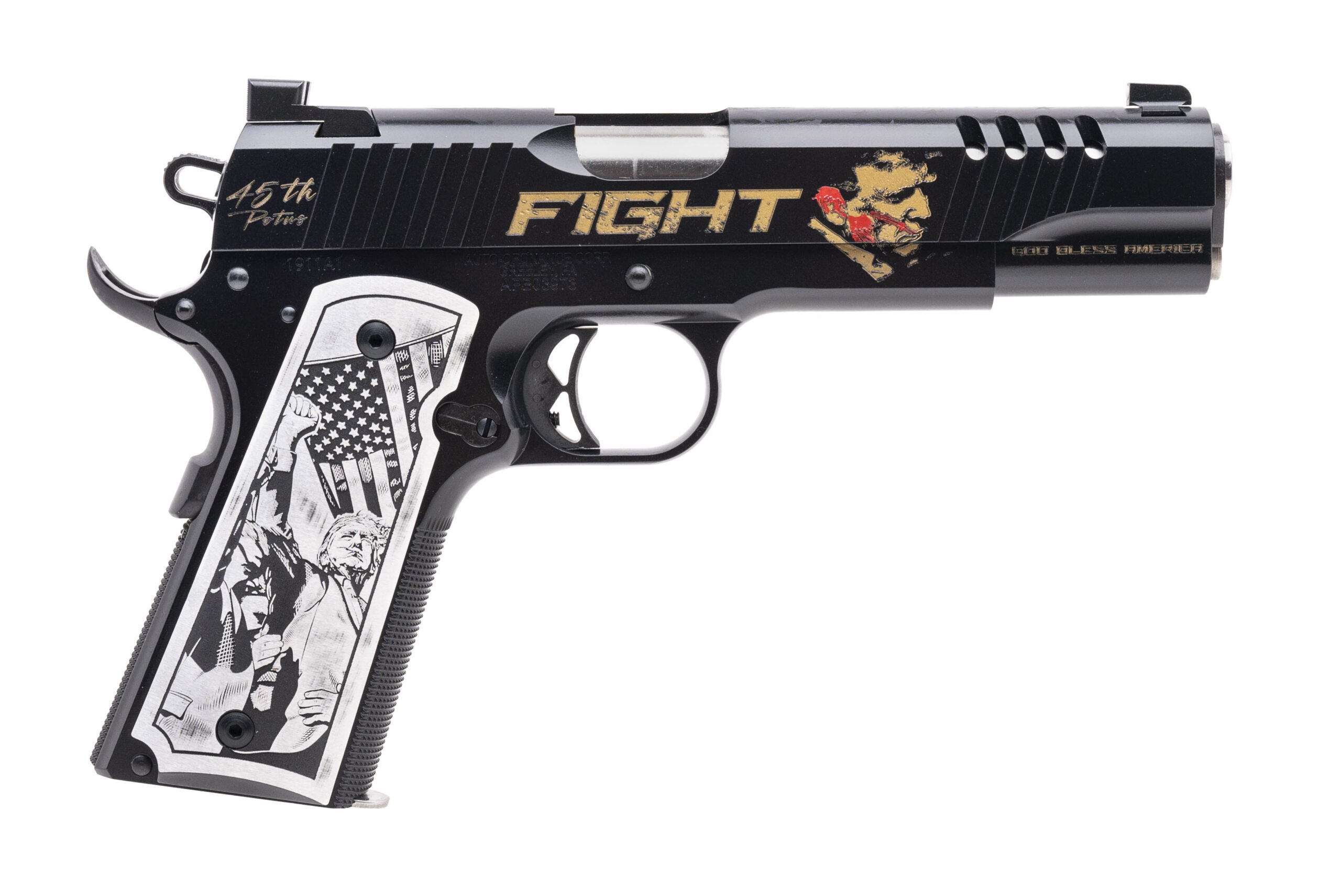 Auto-Ordnance Trump Fight 1911 Pistol .45ACP (NGZ5478) NEW