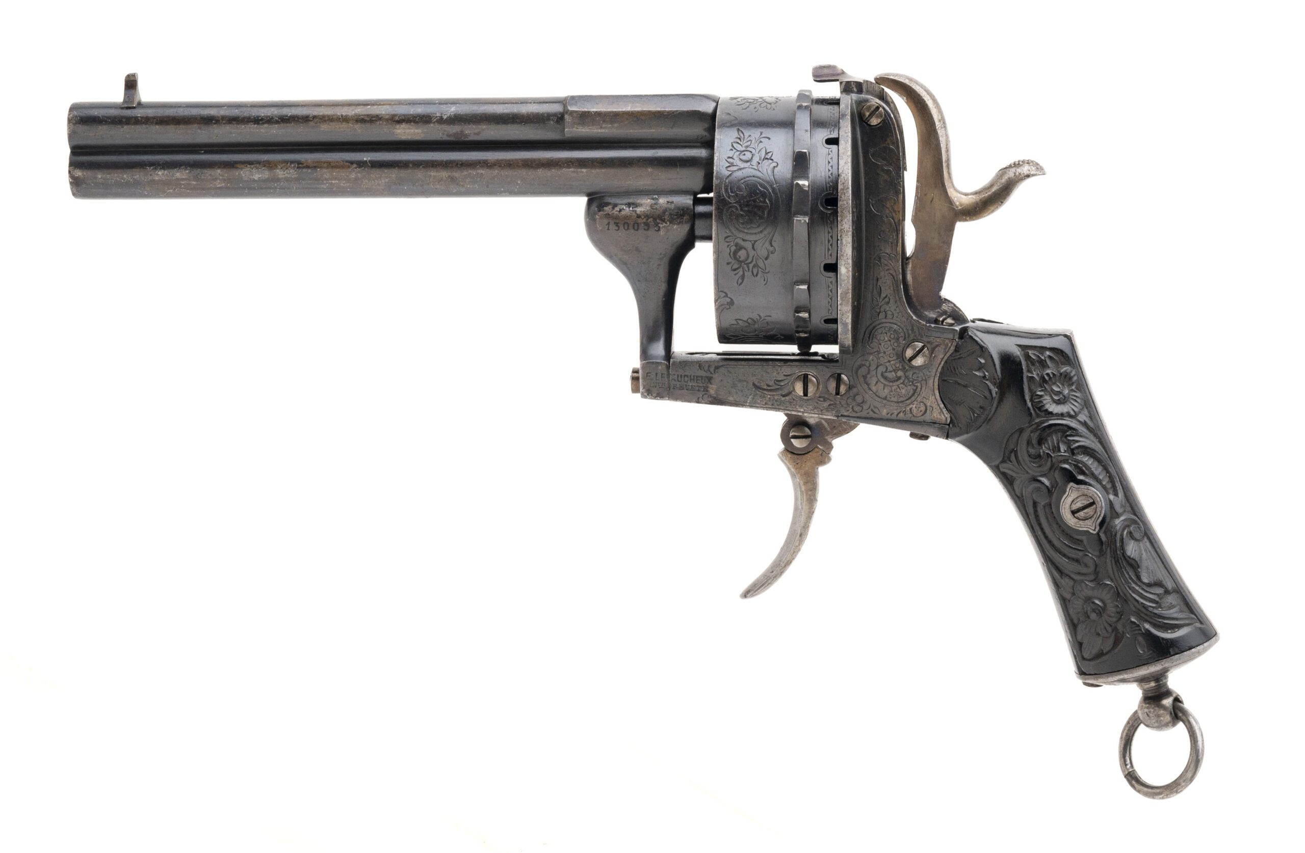 Rare 18 Shot Lefaucheux Pinfire Revolver (AH8354)