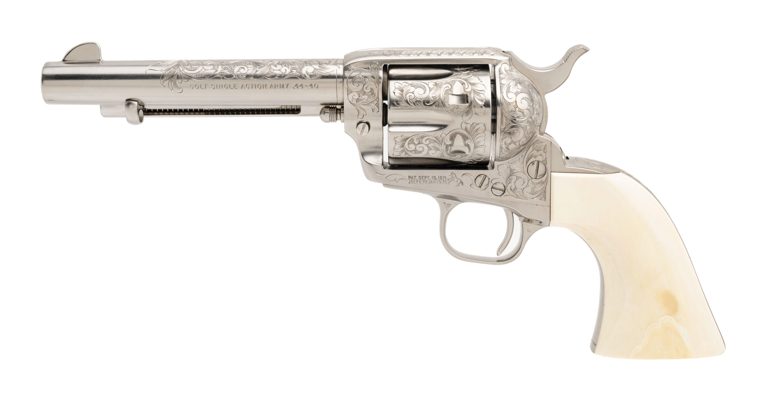 Colt Single Action Army 3rd Gen Custom Engraved Revolver .44-40 (C20576)