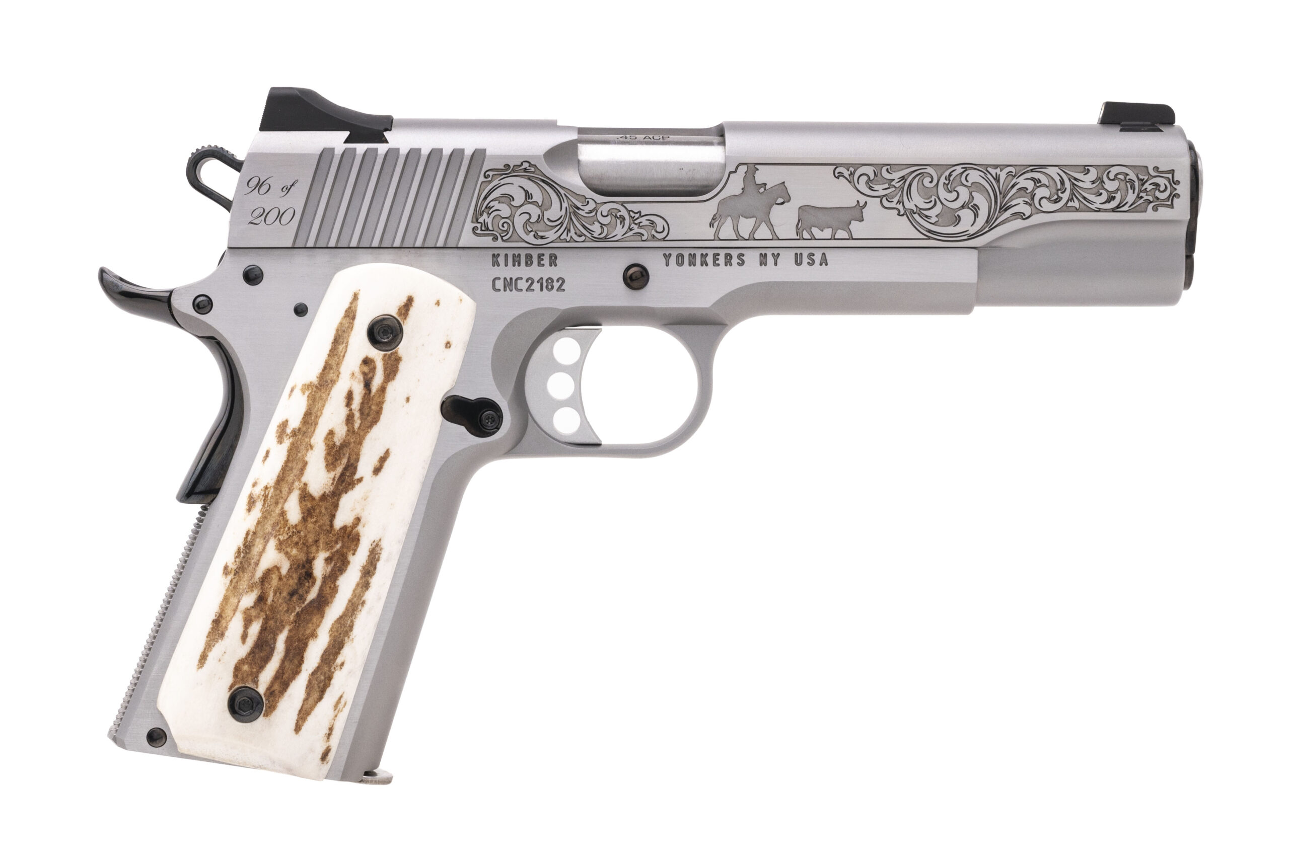 (SN: CNC2182) CNC Cattleman Kimber 1911 Limited Edition Pistol .45 Auto (NGZ5559) NEW