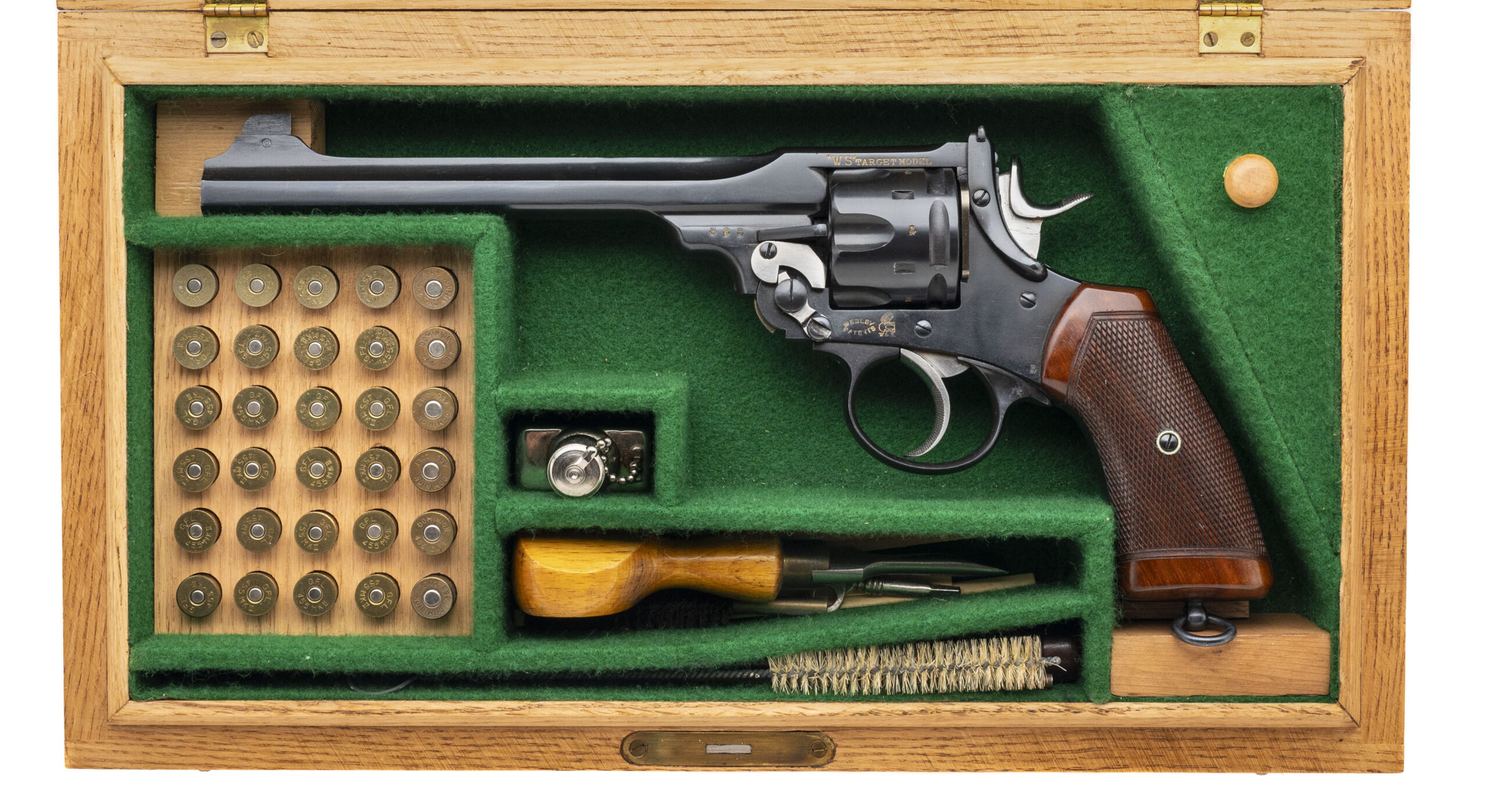 Beautiful Cased Webley “WS” Target Revolver (PR70262)