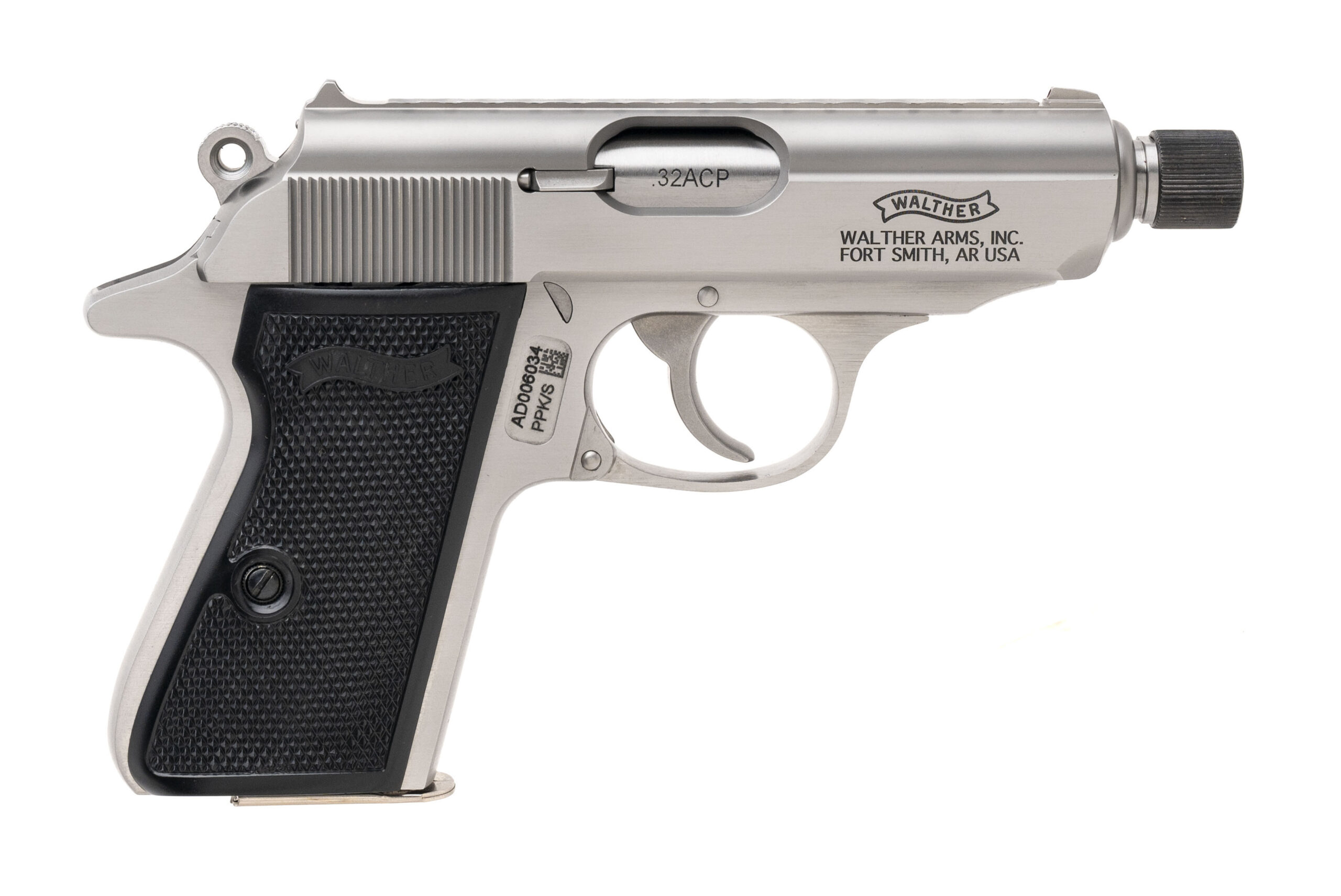 (SN: AD006034) Walther PPK/S SD Pistol .32 ACP (NGZ5485) NEW