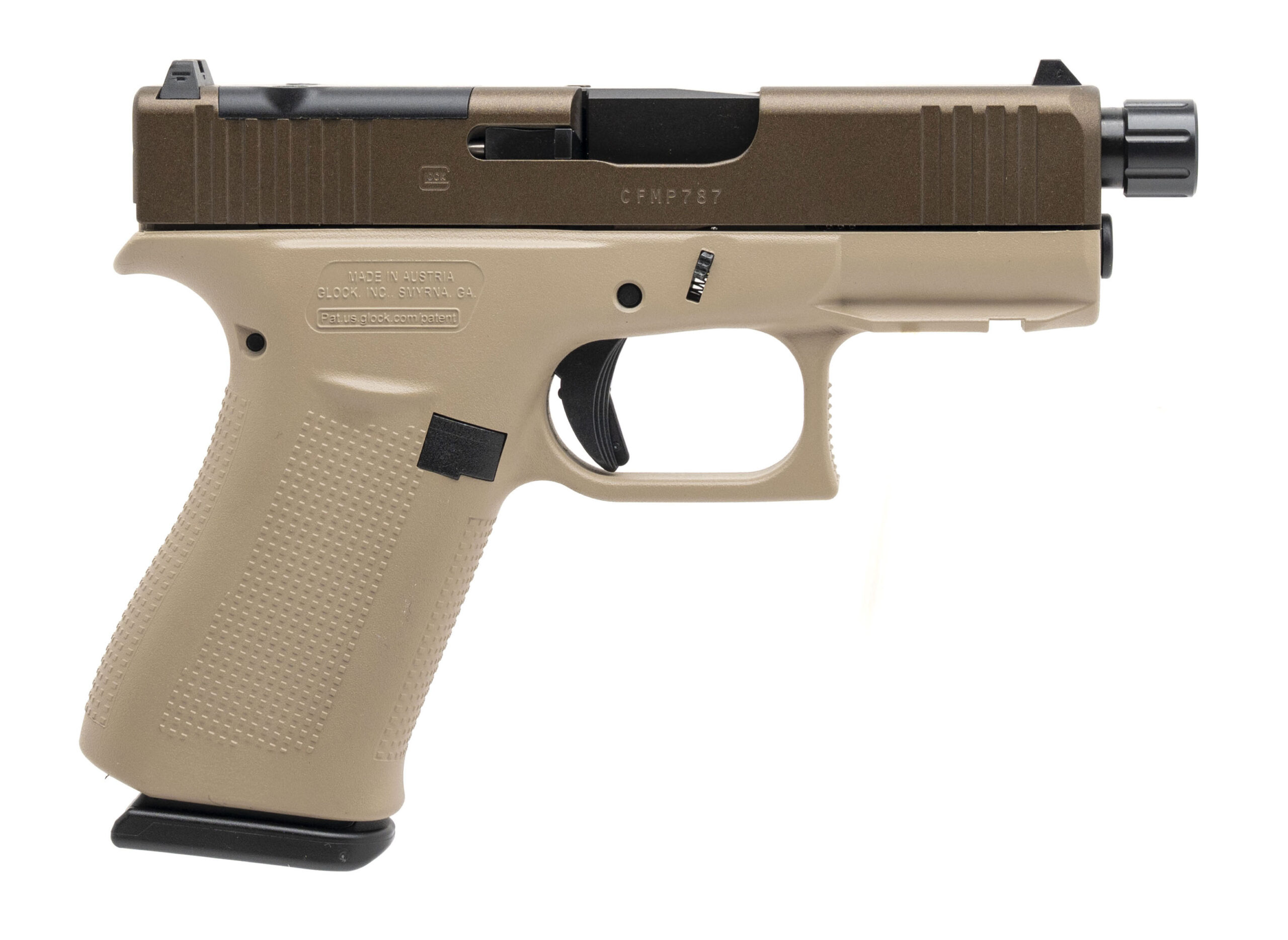 (SN: CFMP787) Glock 43X M.O.S. 2 Tone 2 Barrel Set Pistol 9mm (L2025-10853) NEW