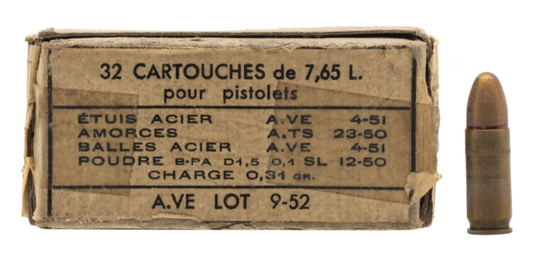 Box 32-rounds of French 7.65mm Longue