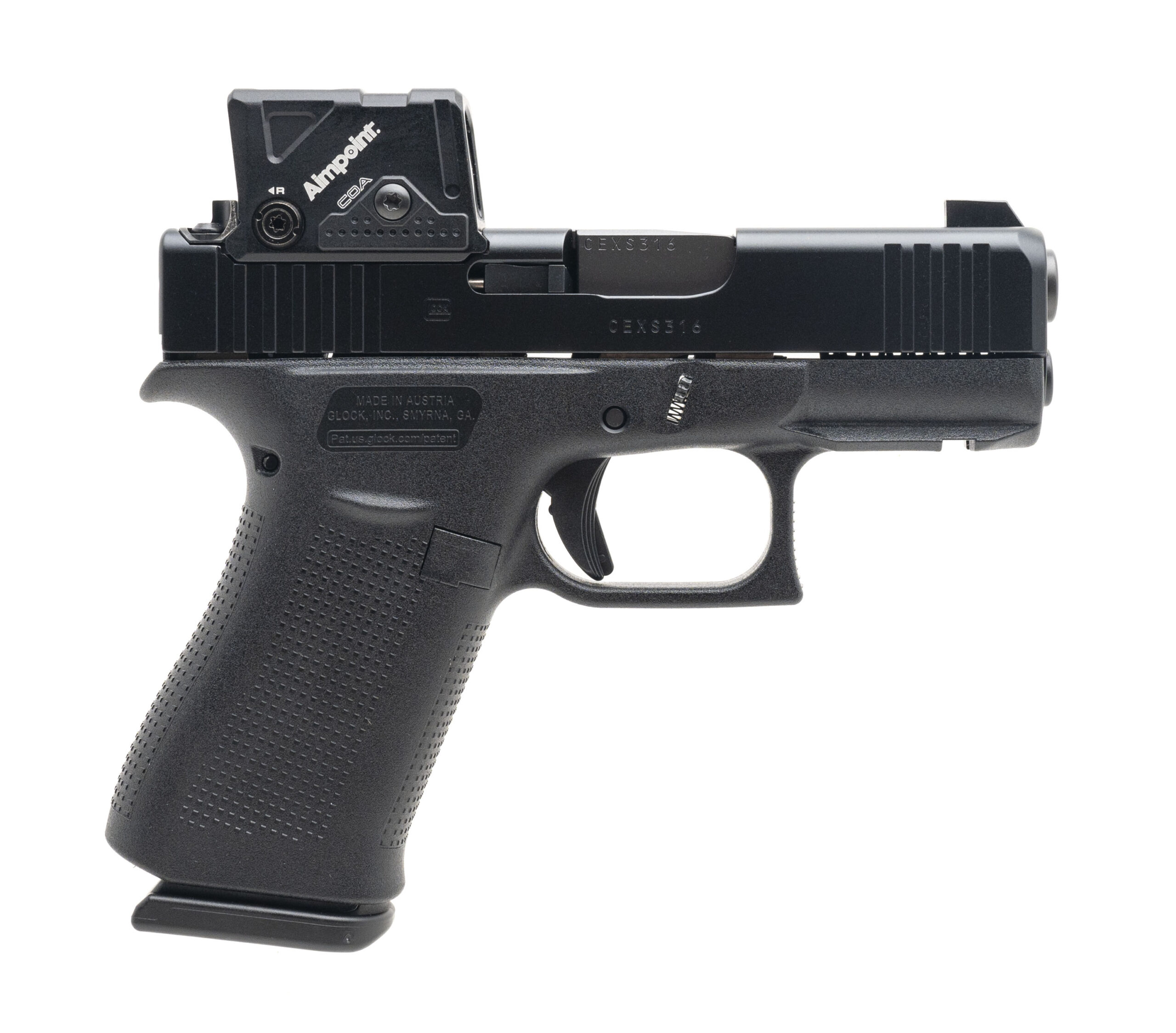 (SN: CFMM318) Glock 43X MOS Aimpoint COA Pistol 9mm (L2026-03106) NEW