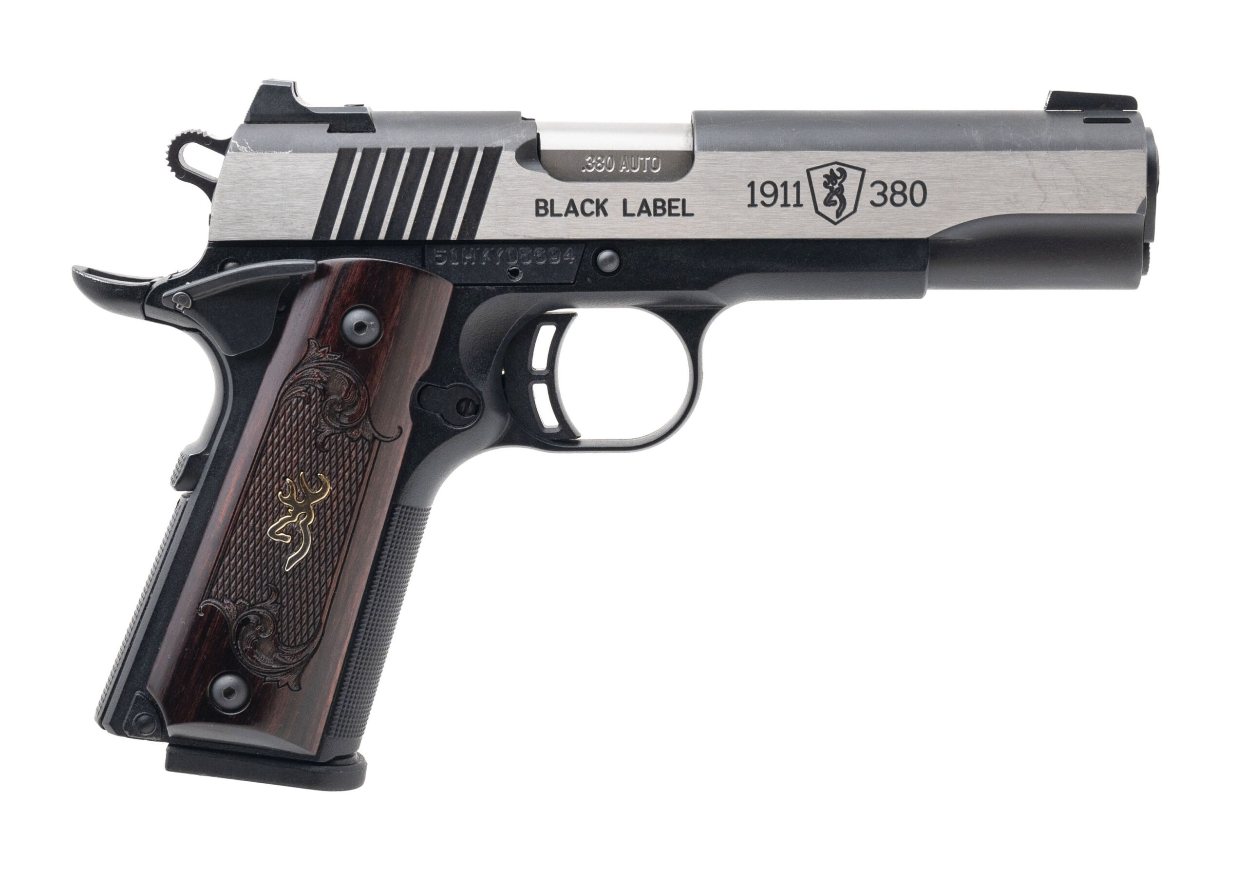 Browning 1911 Black Label Medallion Pro Pistol .380 AUTO (PR72508) DTX