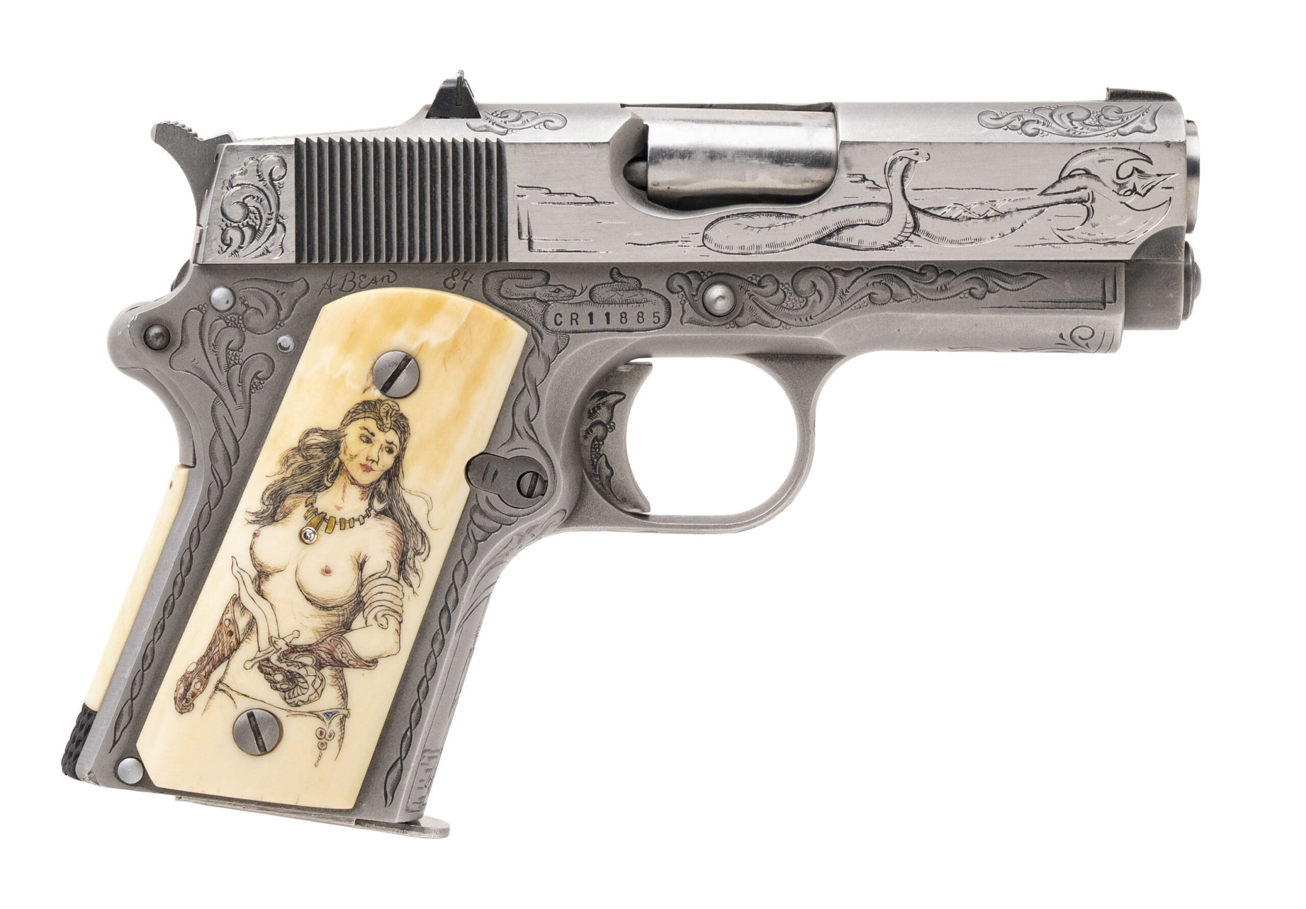 Engraved Detonics Combatmaster Pistol .45 Auto (PR72709)