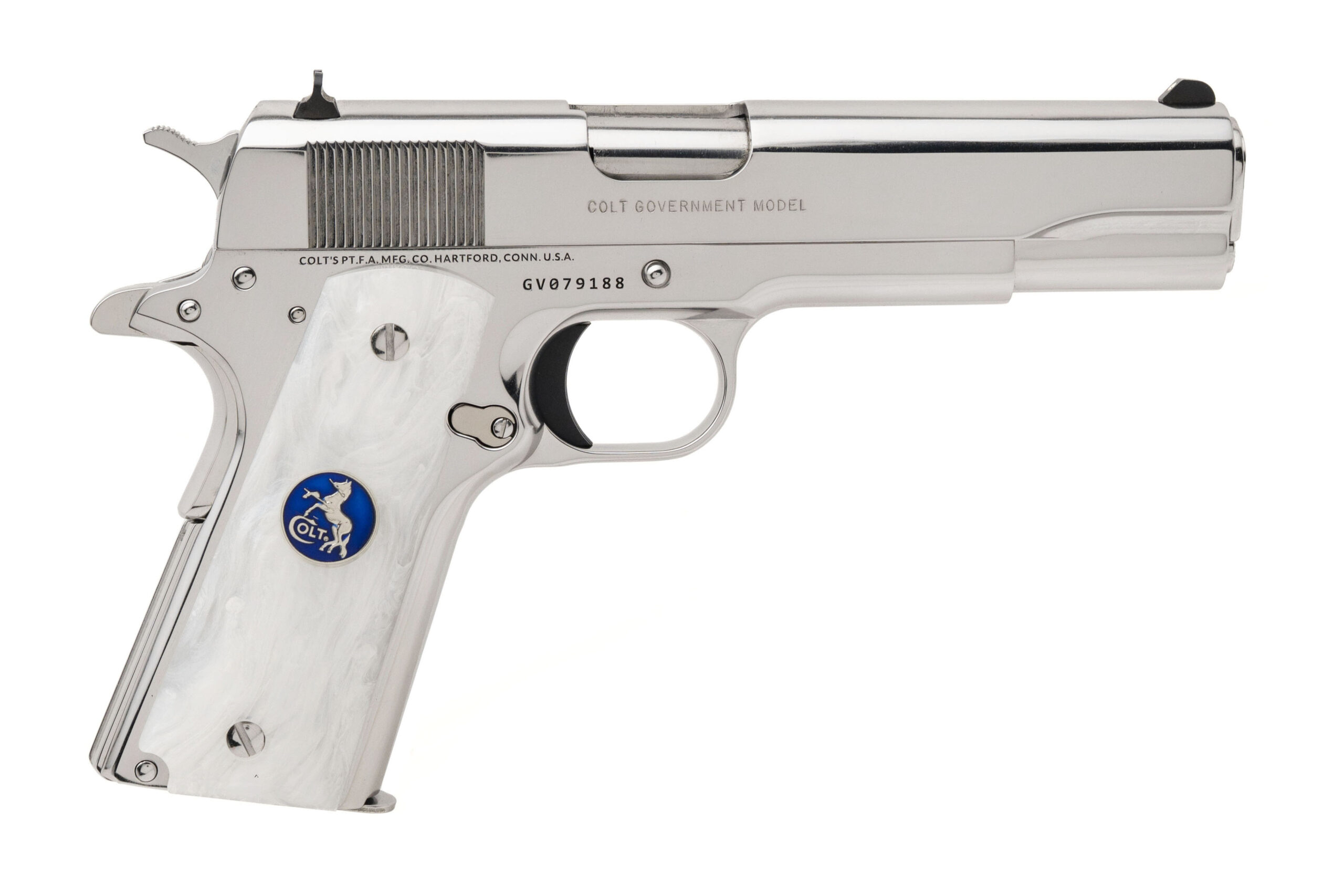 (SN: GV080180) Colt Government Custom Pistol .38 Super (NGZ5698) NEW