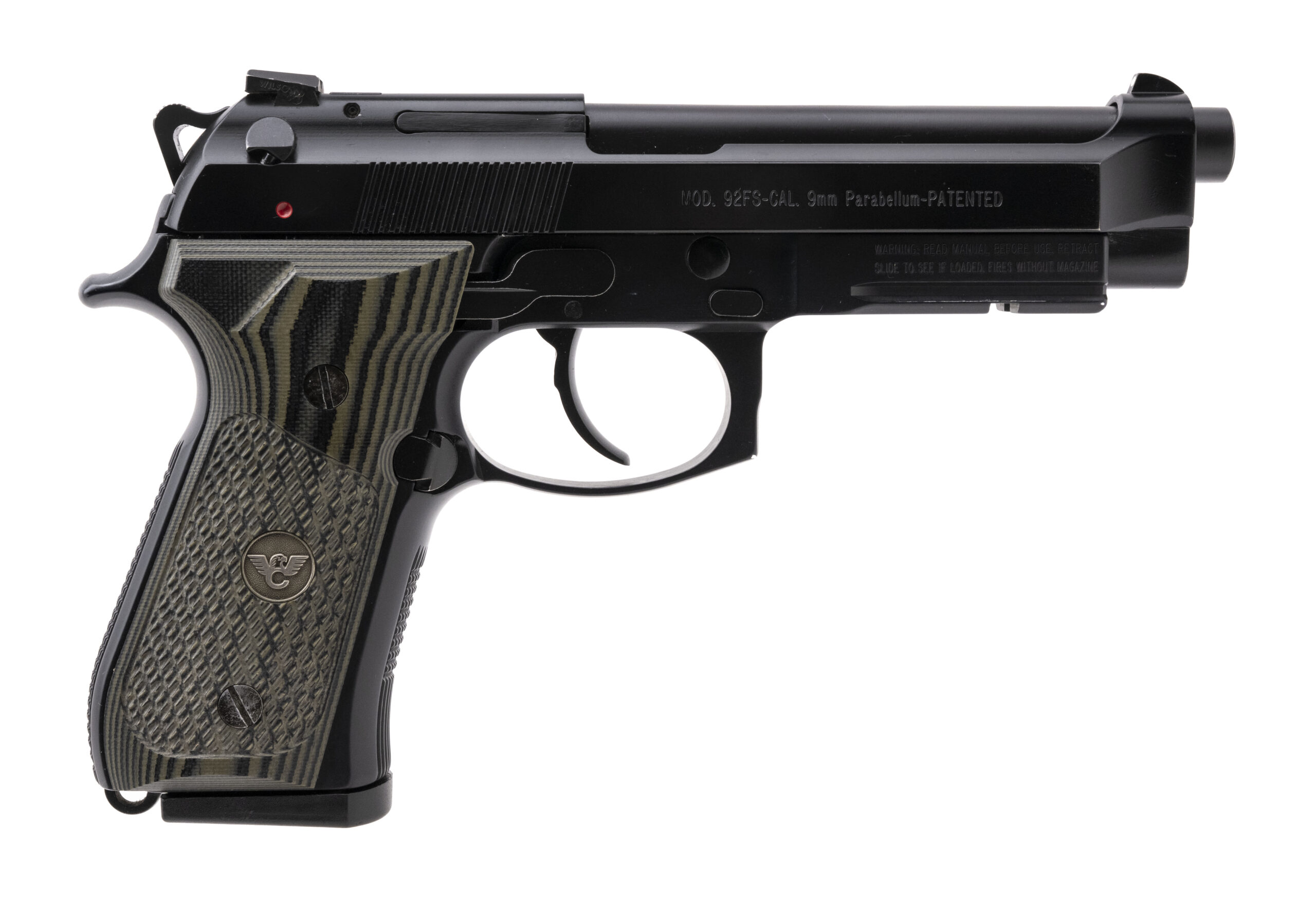 Beretta/Wilson Combat 92FS Type M9A1 Pistol 9mm (PR73166) ATX