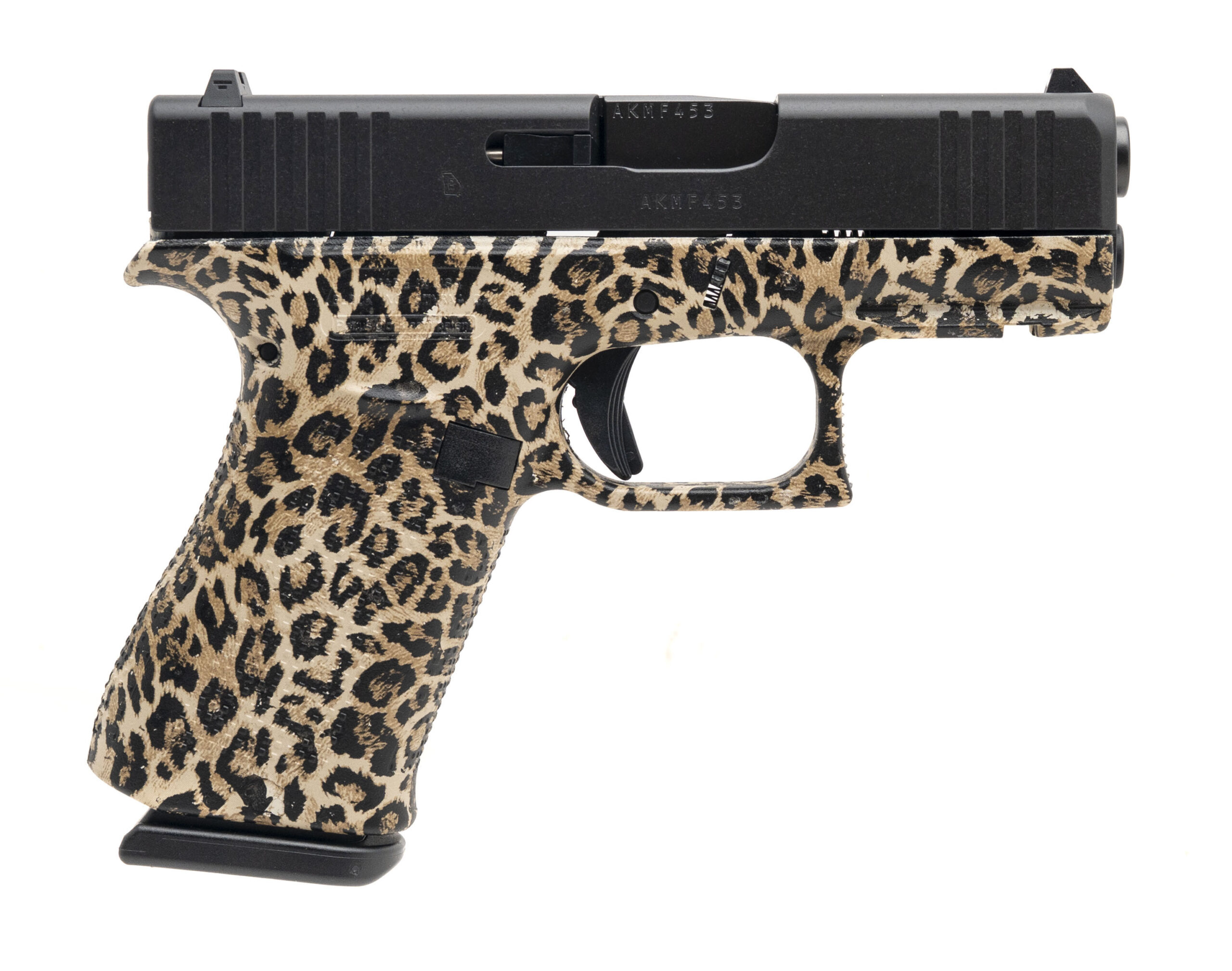 (SN: AKMF453) Glock 43X "Leopard Print" Pistol 9mm (NGZ5793) NEW