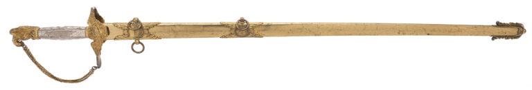 Ames Presentation Grade Silver Gripped Eagle Pommel