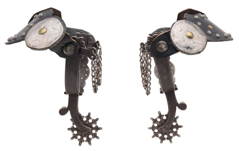 Jerry Galloway Silver Single Mounted Spurs