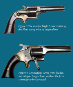 Screenshot 2025 04 02 094802 The smaller Eagle Arms version ofthe Plant along with its original box -Connecticut Arms front loader, the integral hinged lever enables the fired cartridge to be extracted